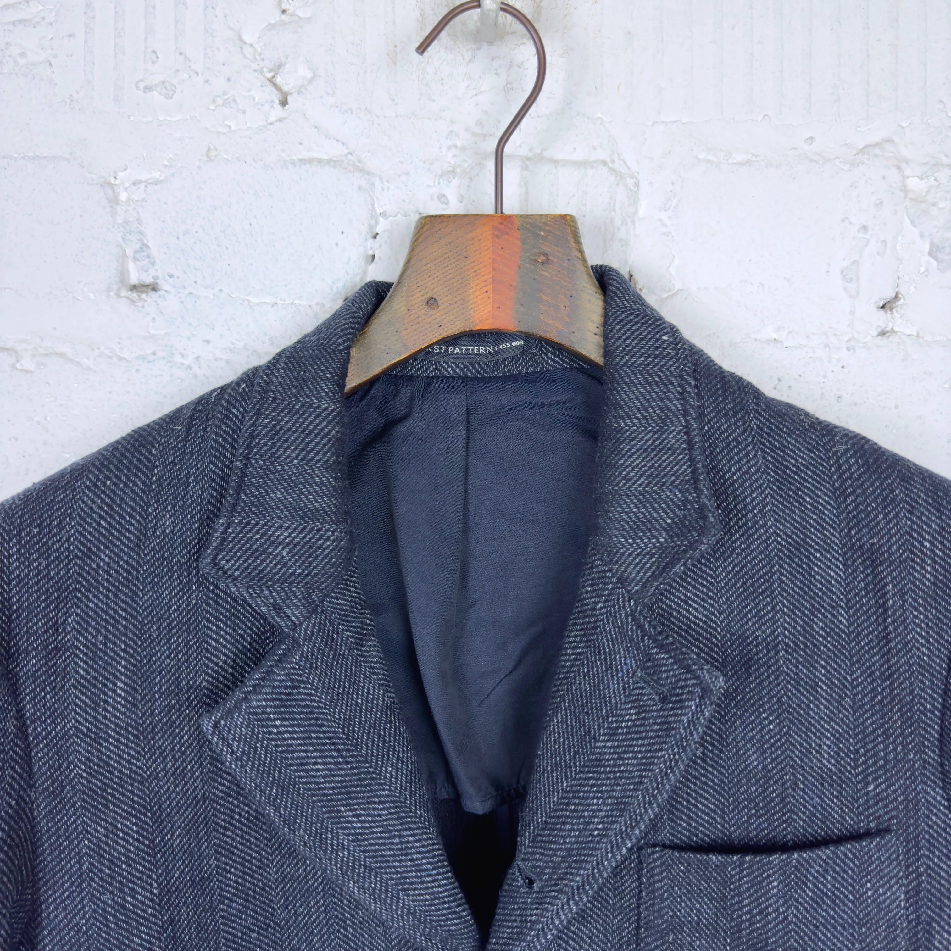 1st pat-rn | horloger herringbone jacket melange blue - Image 4