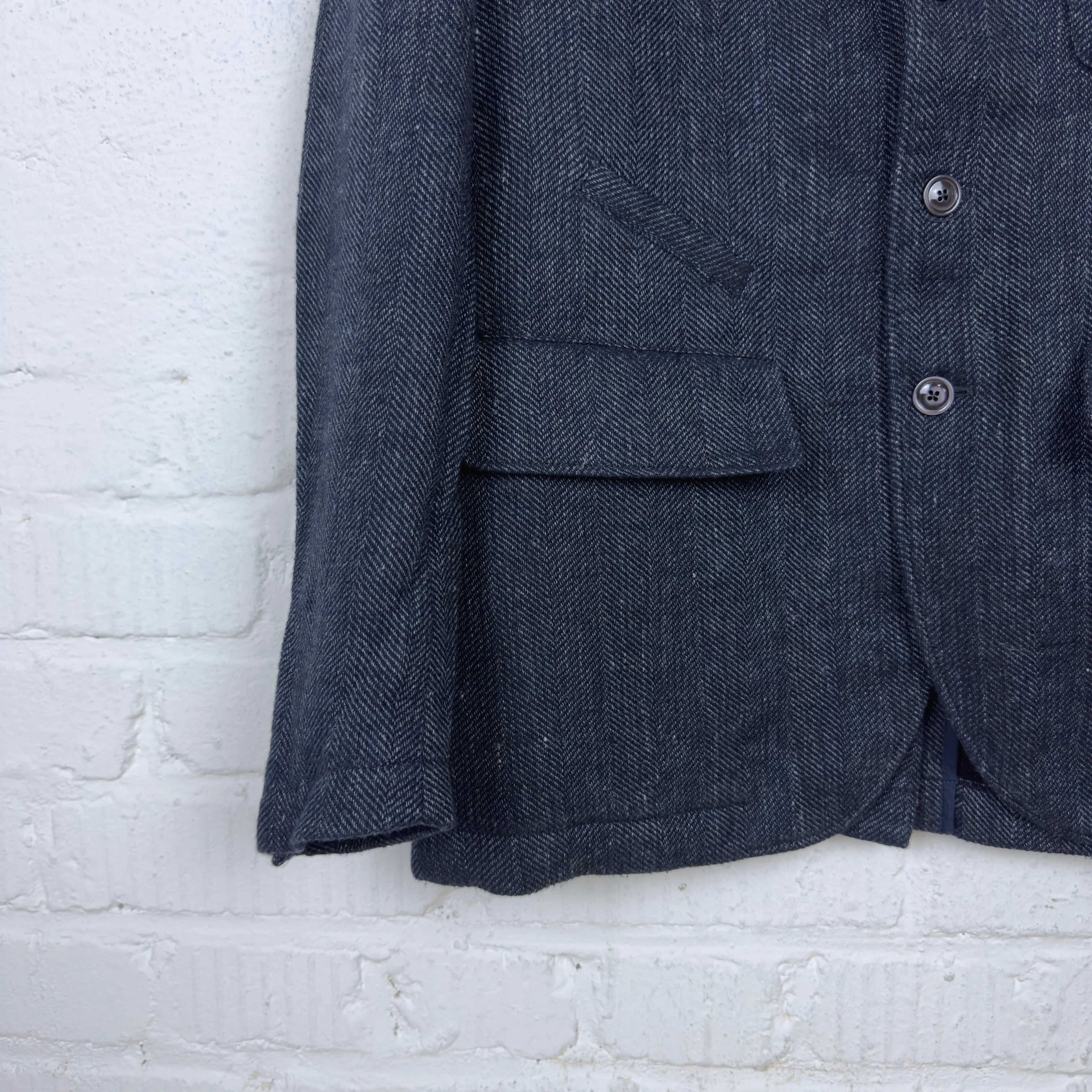 1st pat-rn | horloger herringbone jacket melange blue - Image 5