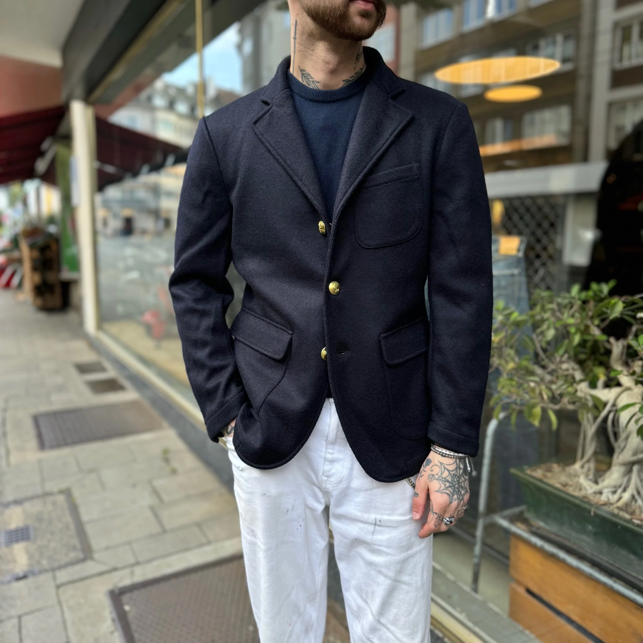 1st pat-rn | vittorio veneto "melton knit" pure wool - Image 3