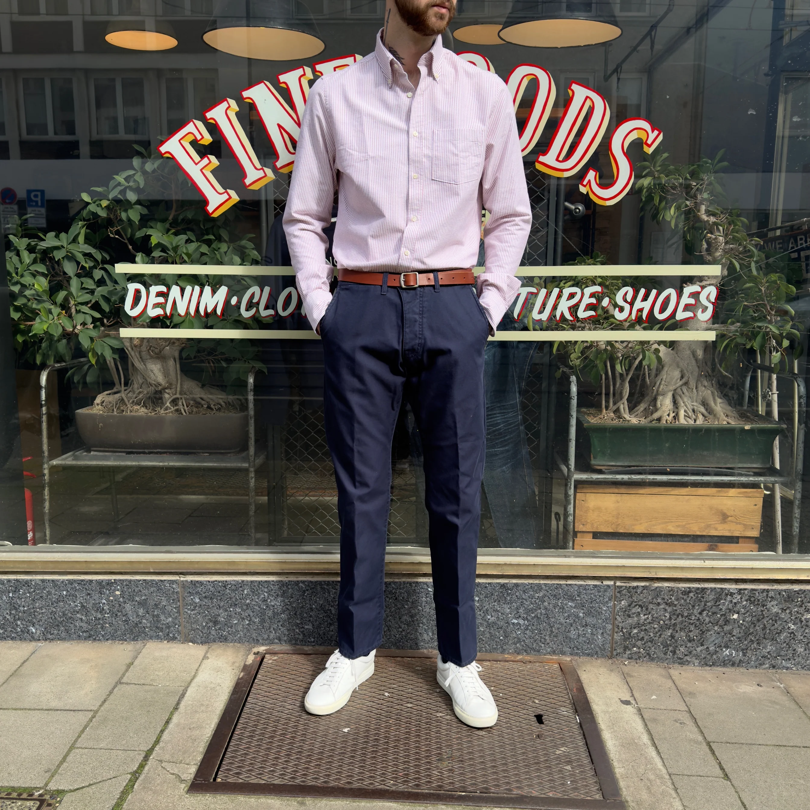 a.b.c.l. | bd shirt selvedge oxford red stripe 1216 - Image 3