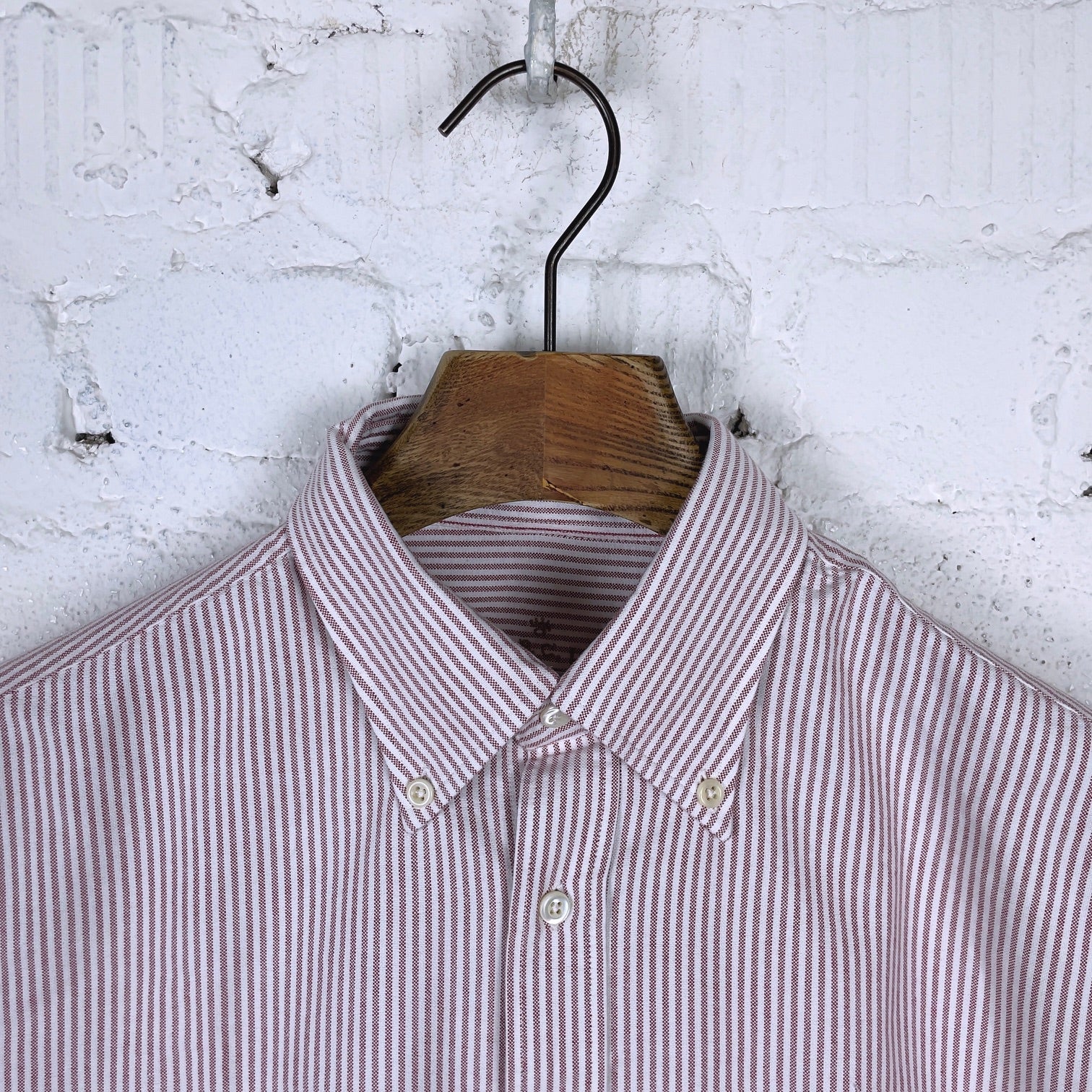 a.b.c.l. | bd shirt selvedge oxford red stripe 1216 - Image 4