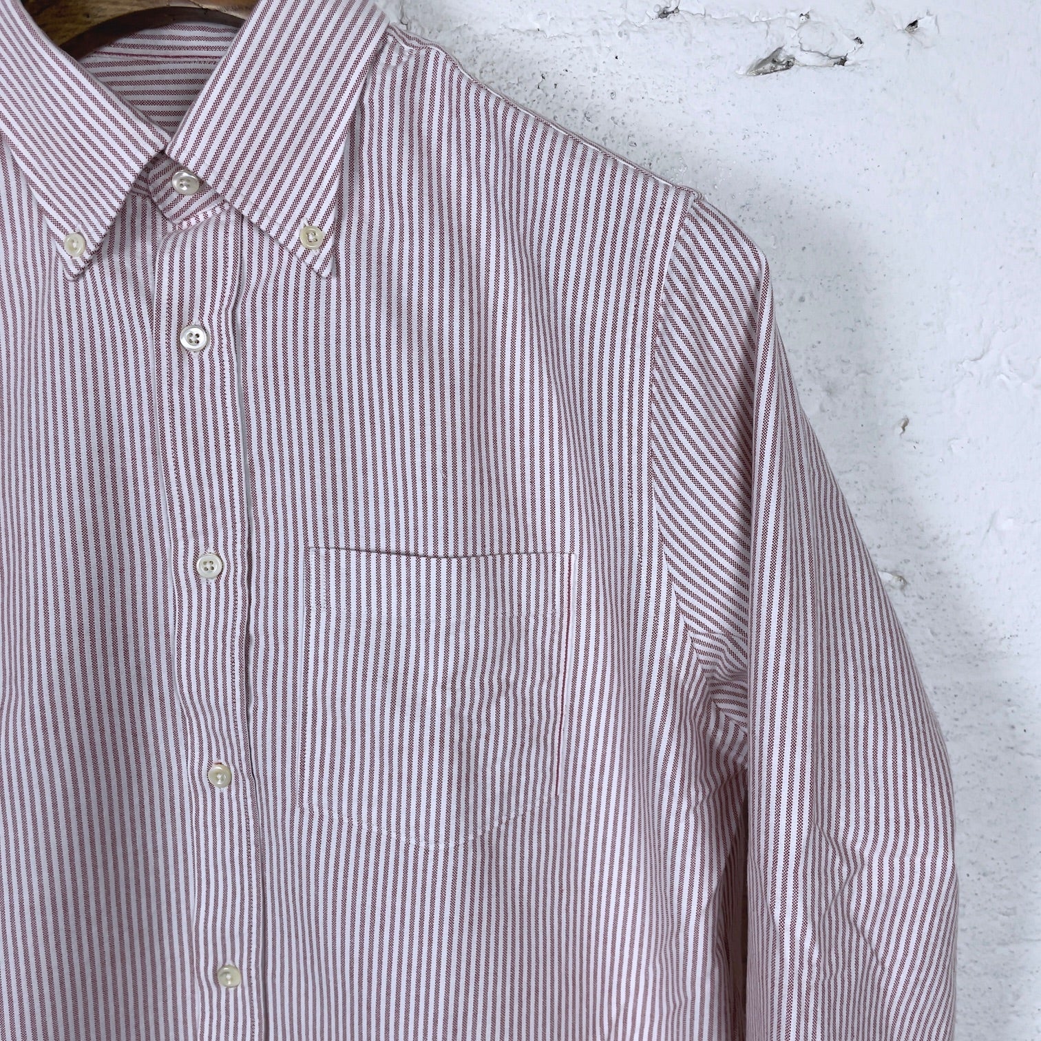 a.b.c.l. | bd shirt selvedge oxford red stripe 1216 - Image 6