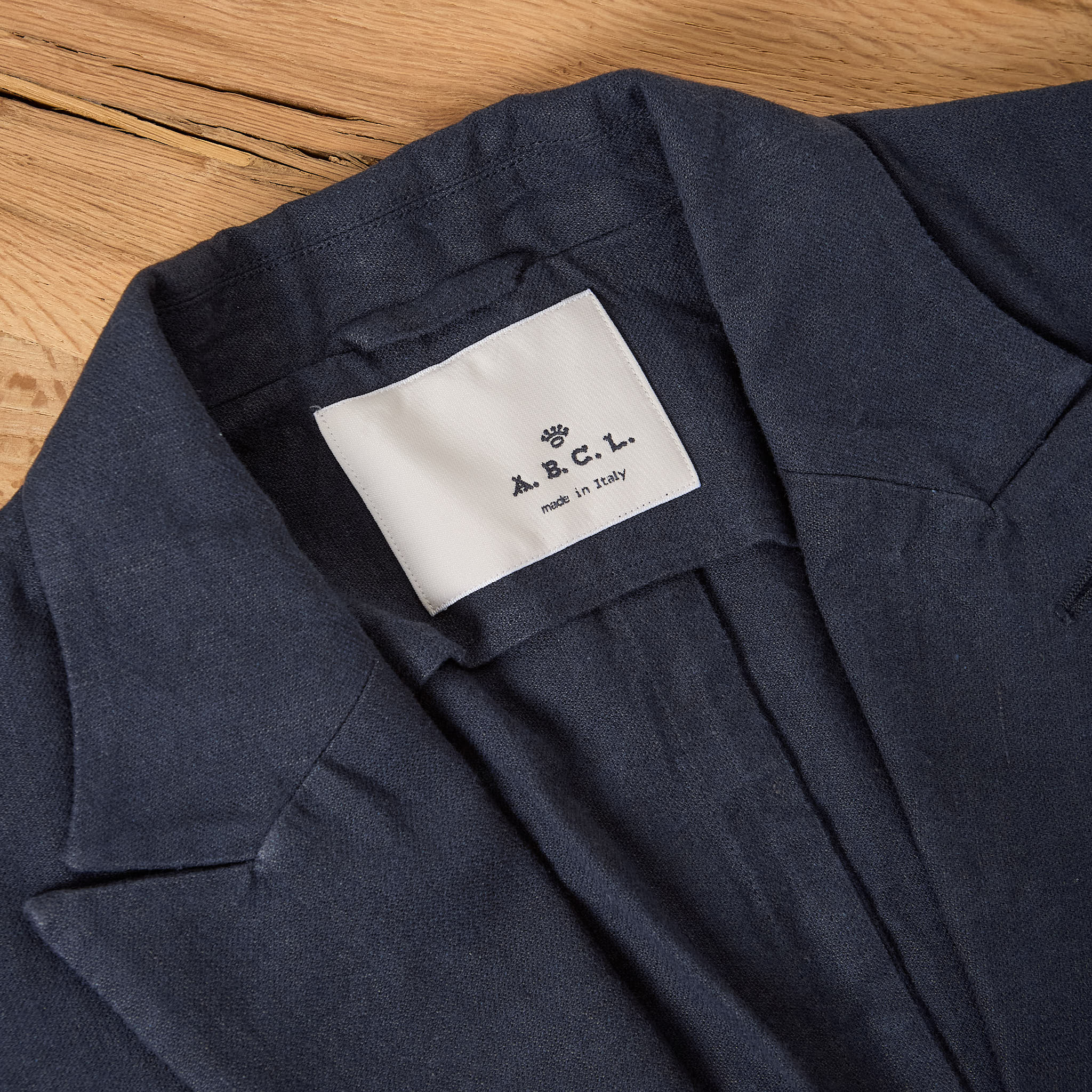 a.b.c.l. | giacco blazer hemp cotton - navy - Image 5