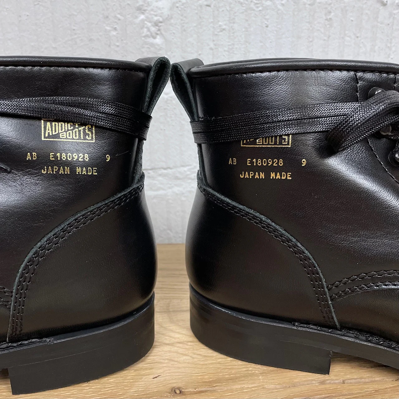 addict clothes | ab-02h-st-lw horsehide lace-up boots - black - Image 5