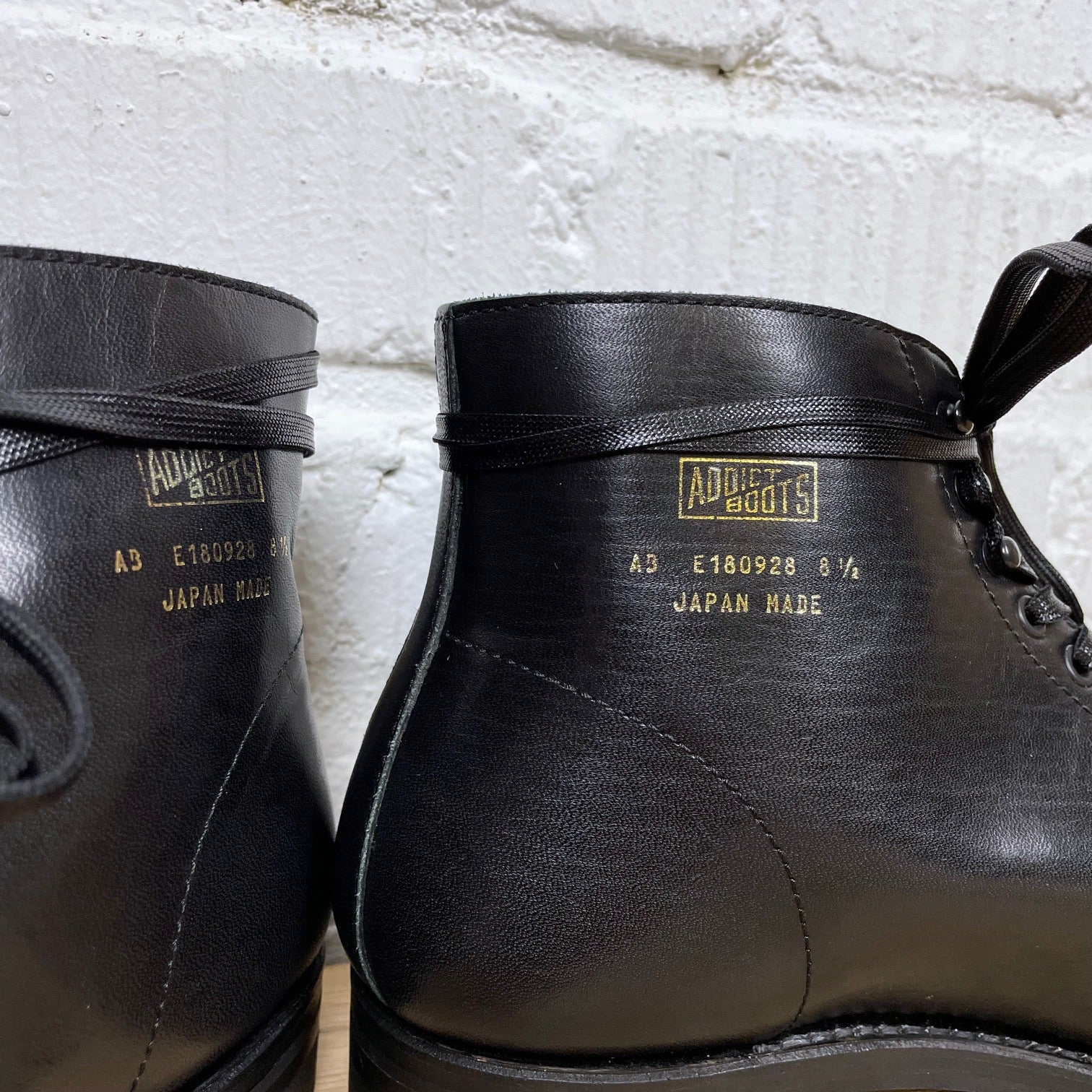 addict clothes | ab-04h-st-lw horsehide monkey boots - black - Image 5