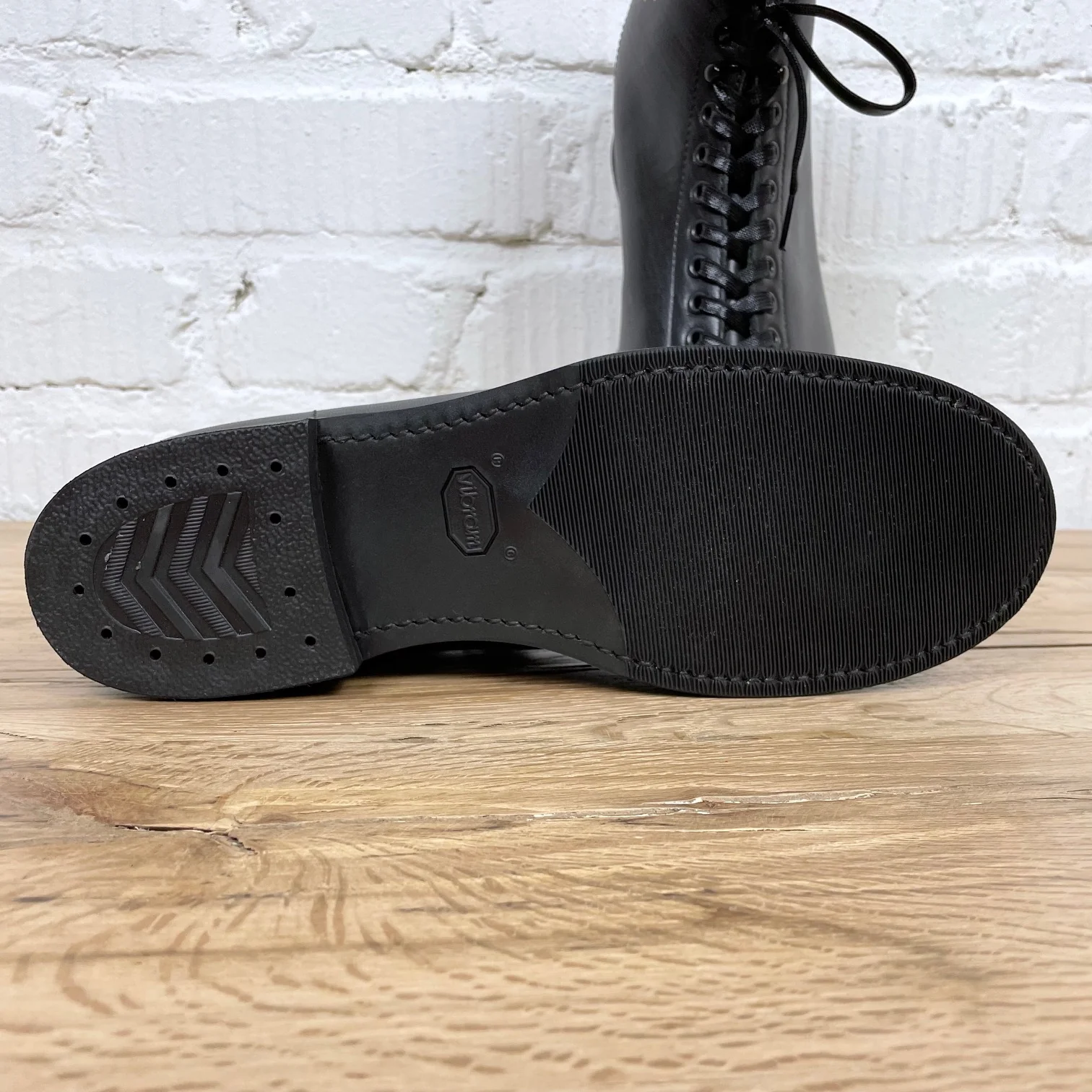addict clothes | ab-04h-st-lw horsehide monkey boots - black - Image 6