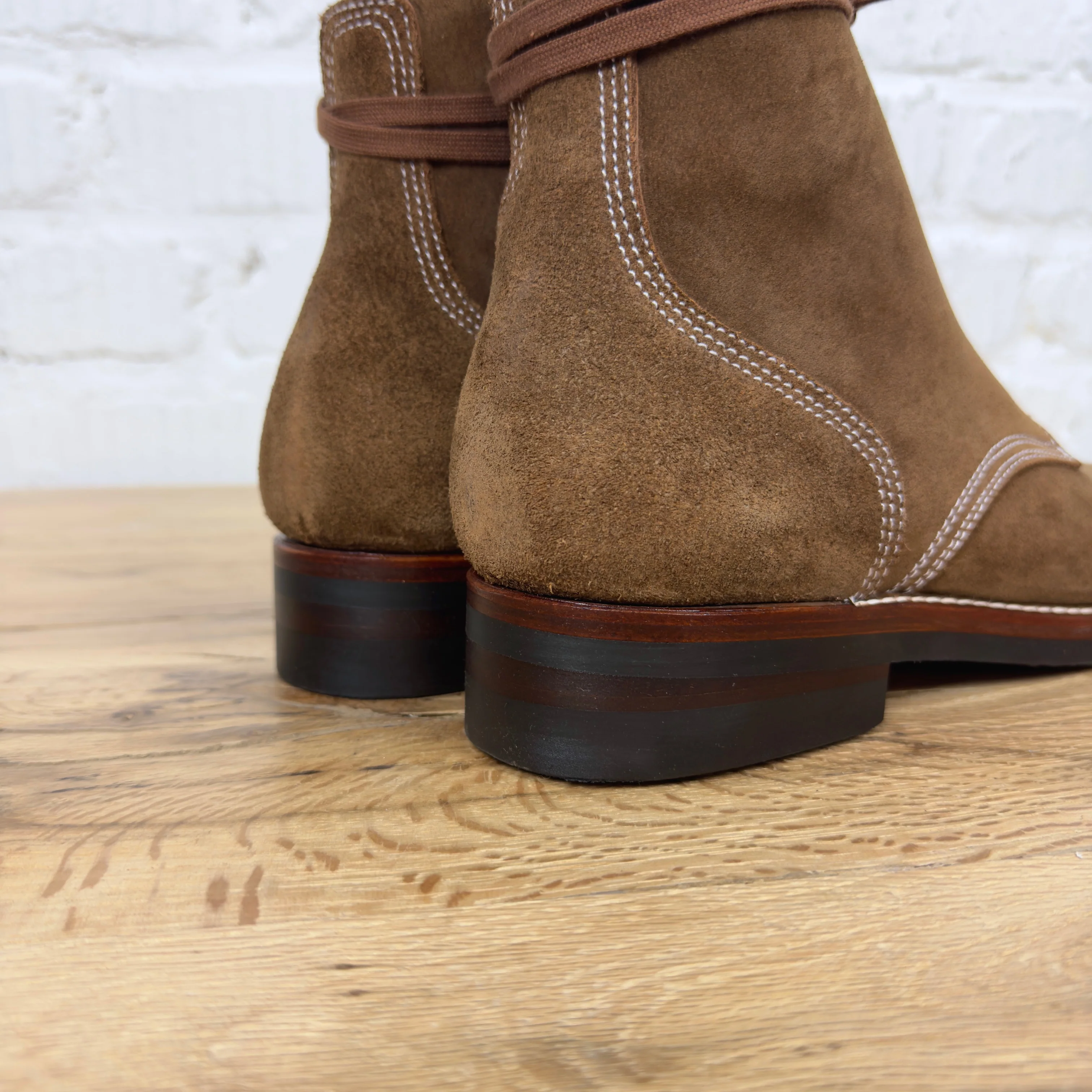 addict clothes | ab-06ss-cl-lw steer suede service boots brown - Image 5
