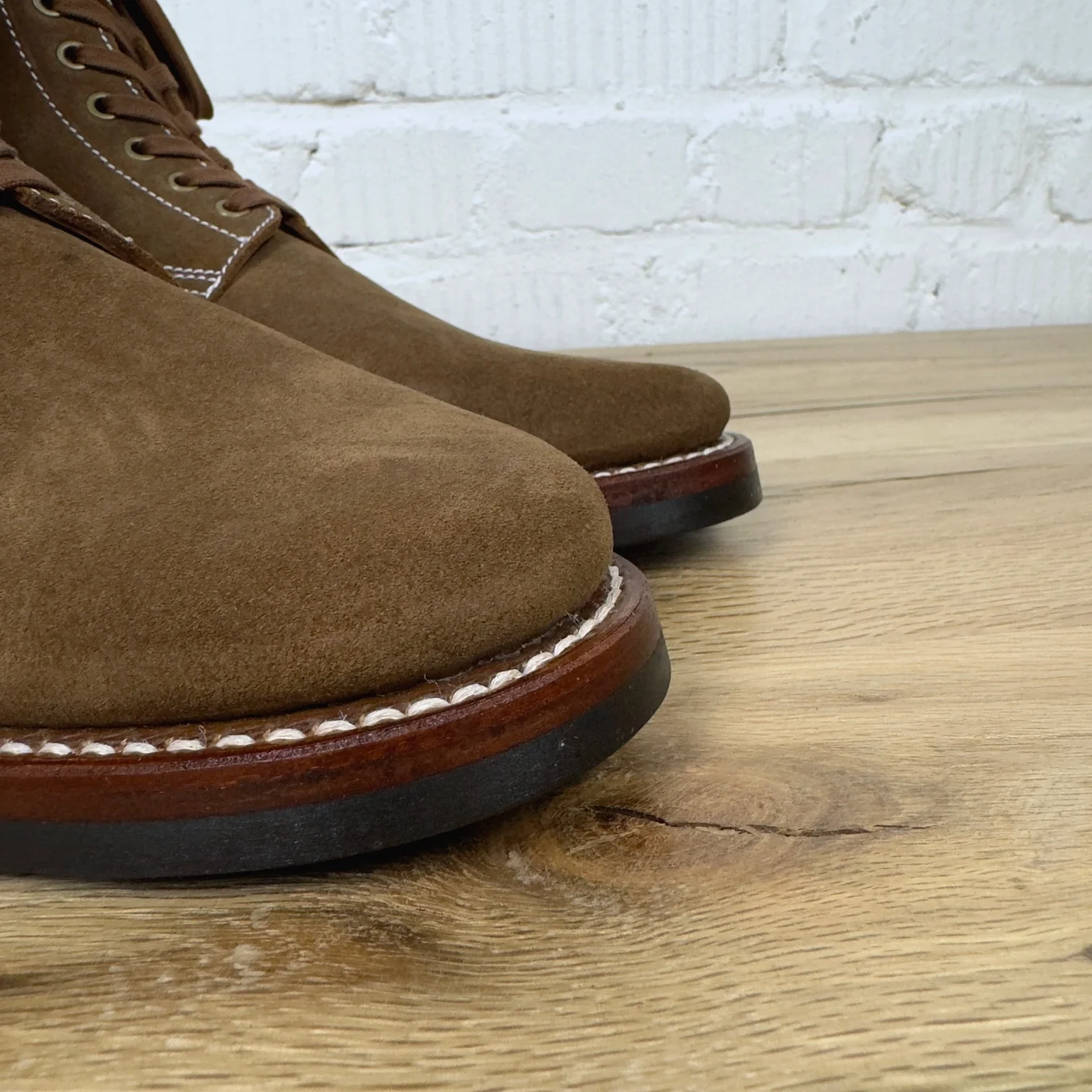 addict clothes | ab-06ss-cl-lw steer suede service boots brown - Image 6