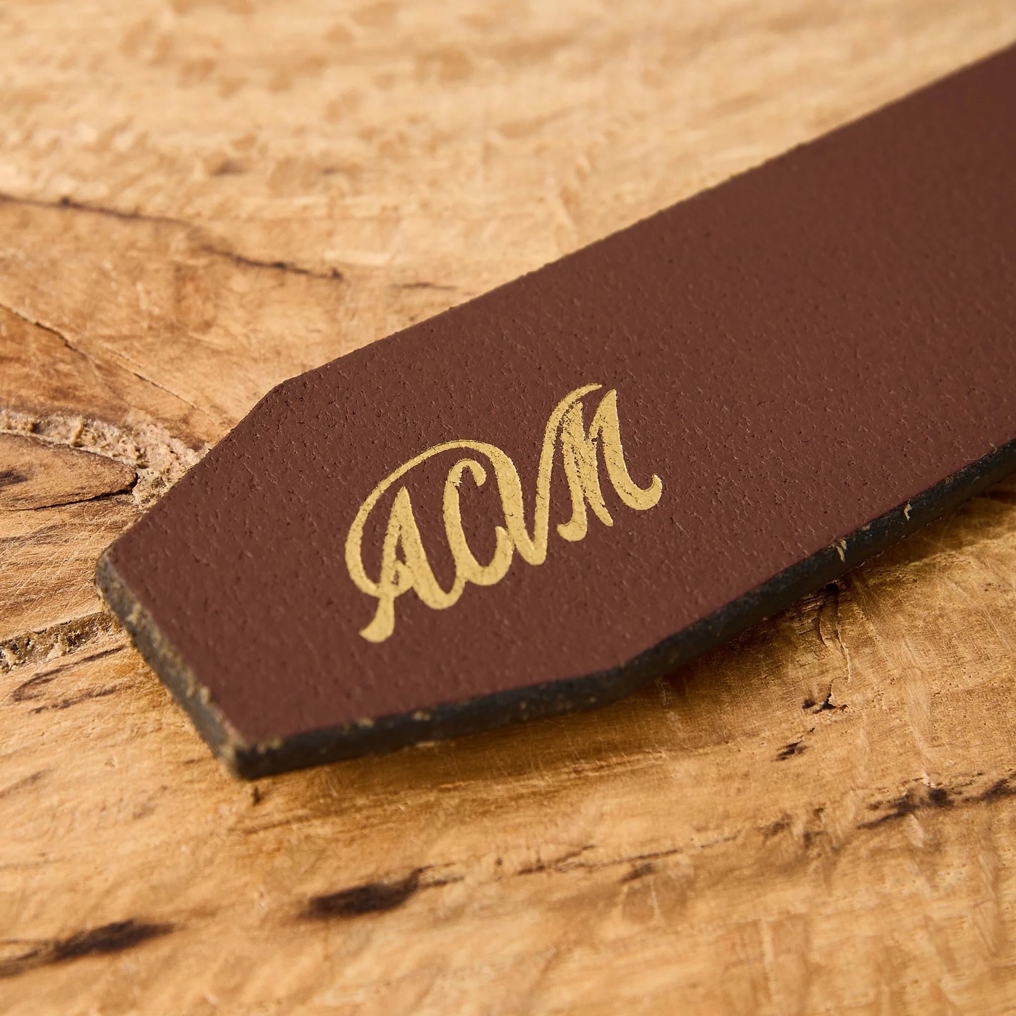 addict clothes | acv-b02s uk bridle leather narrow garrison belt - dark brown - Image 2