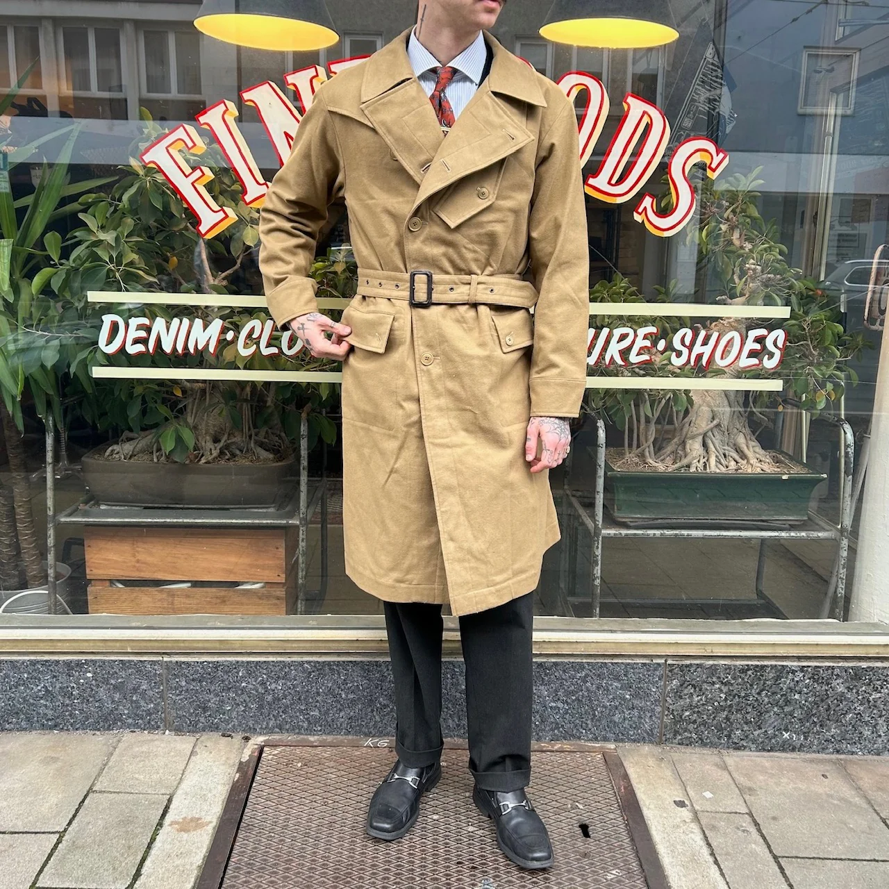addict clothes | acv-ct02fn storm tt coat beige - Image 4