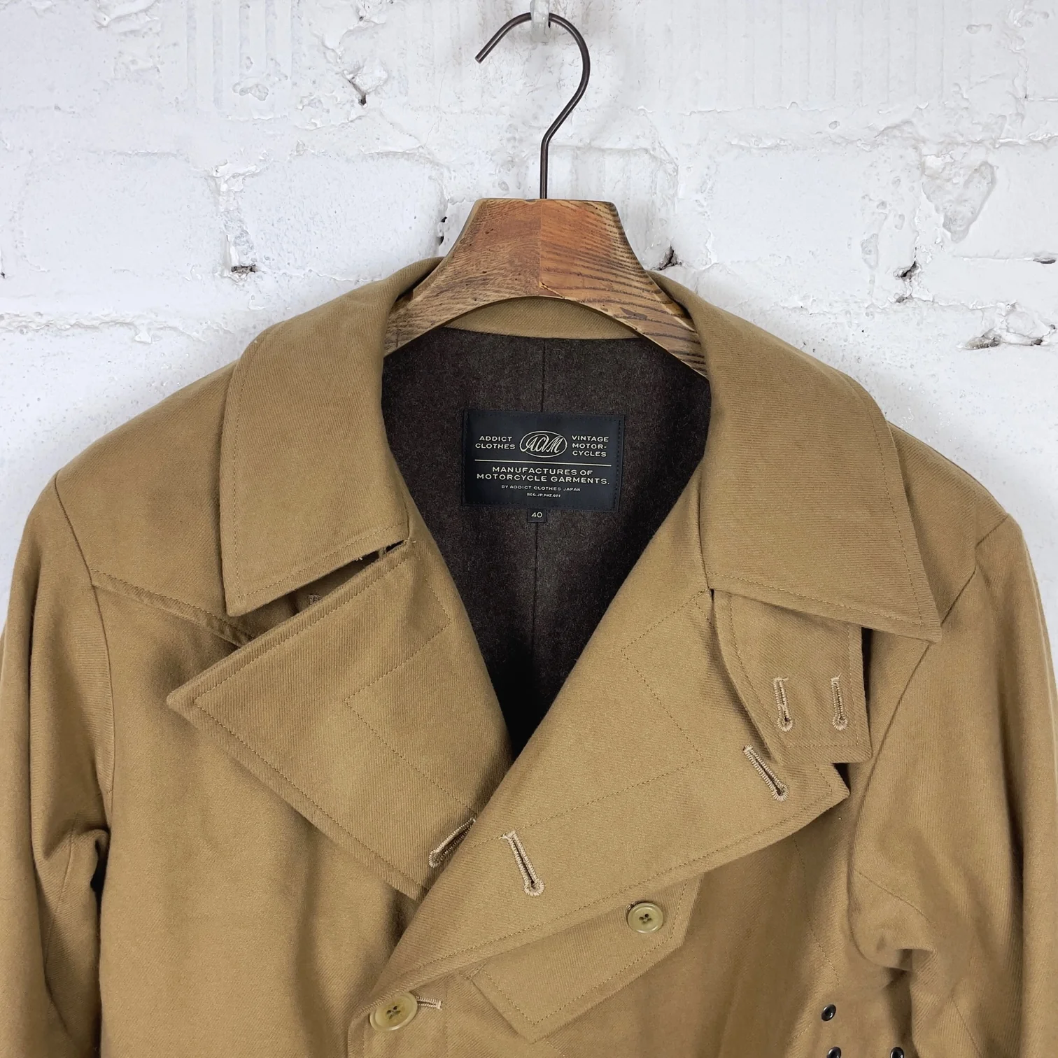 addict clothes | acv-ct02fn storm tt coat beige - Image 5