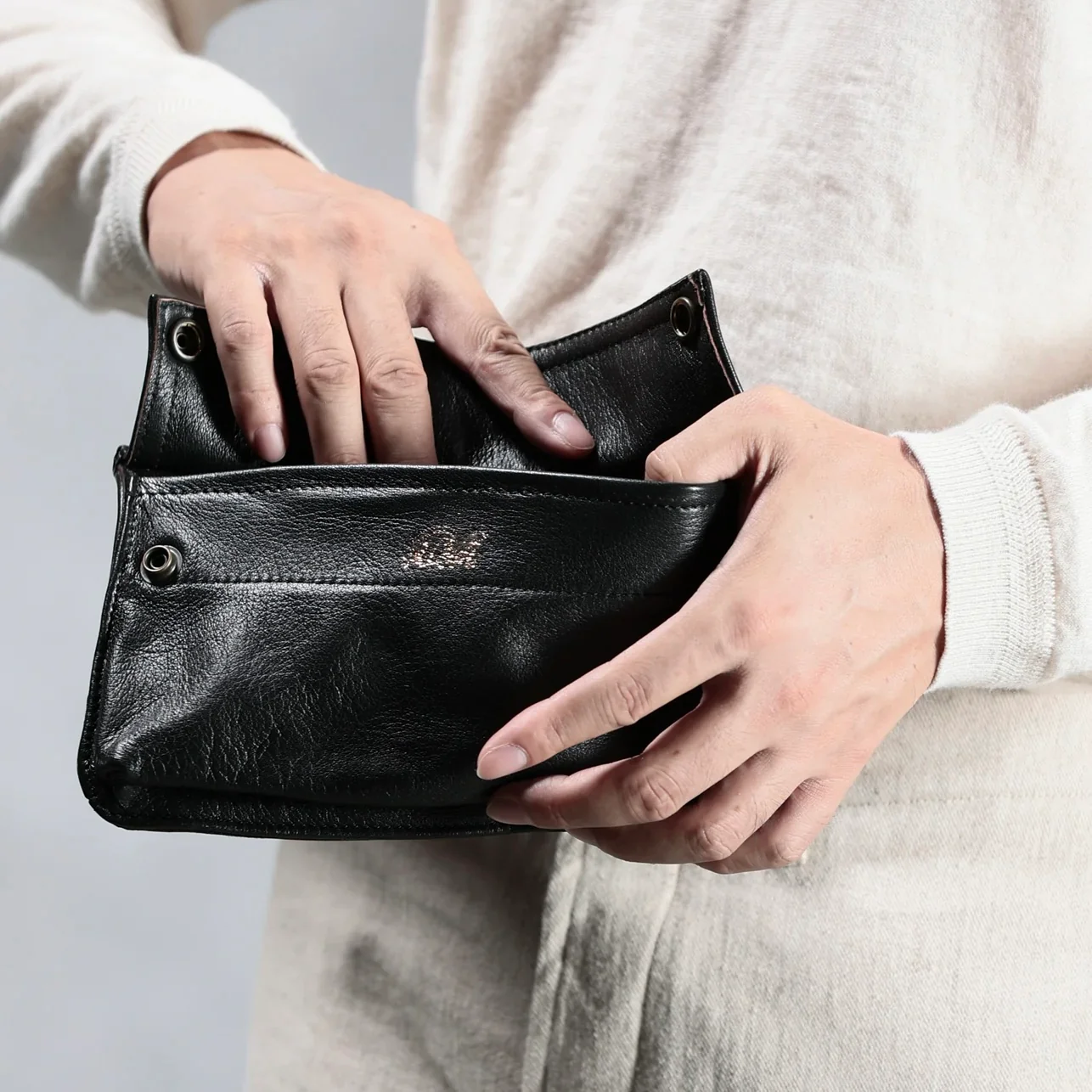 addict clothes | acv-phc01 flap leather porch - Image 5