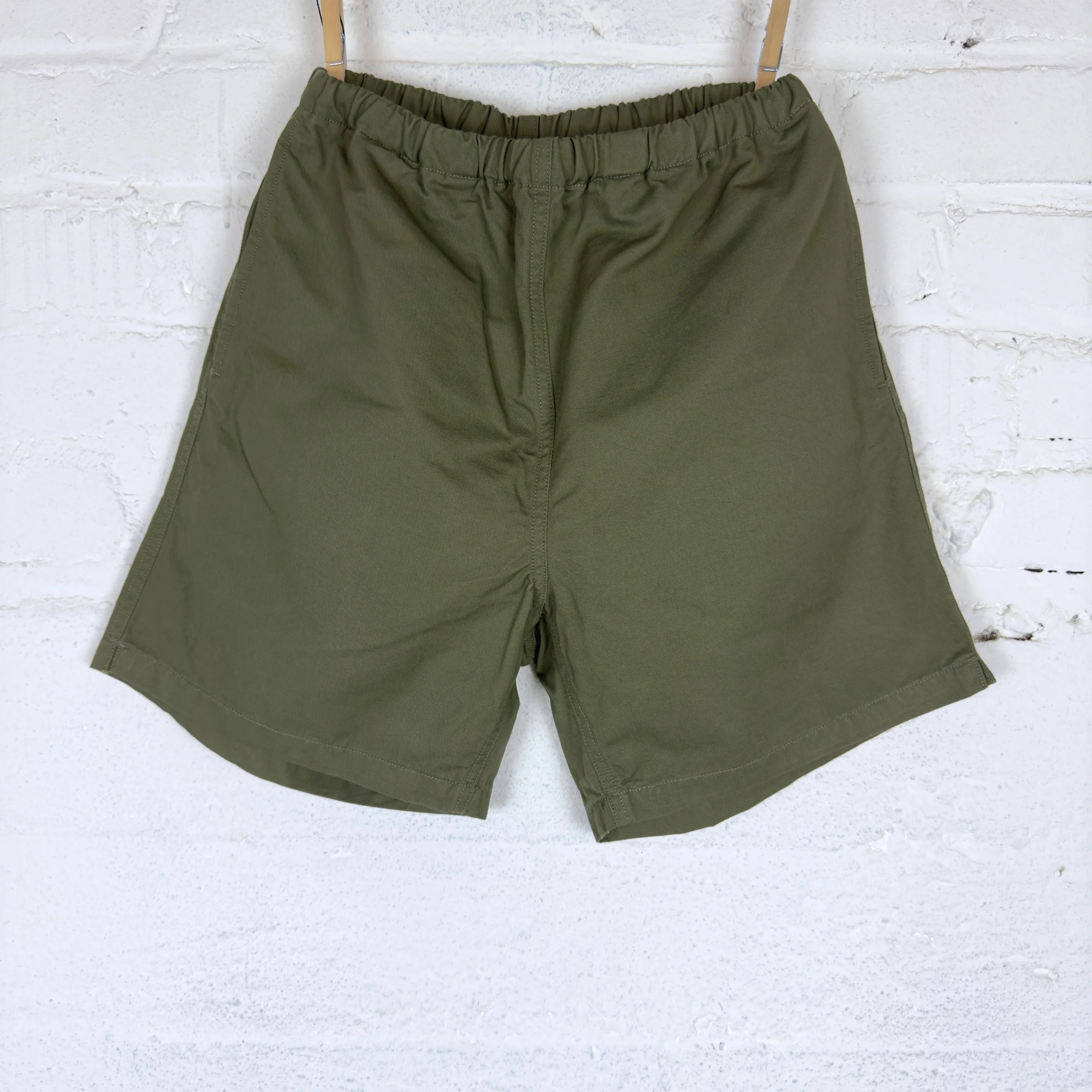 addict clothes | acv-sp03cl cotton linen training short pants - olive
