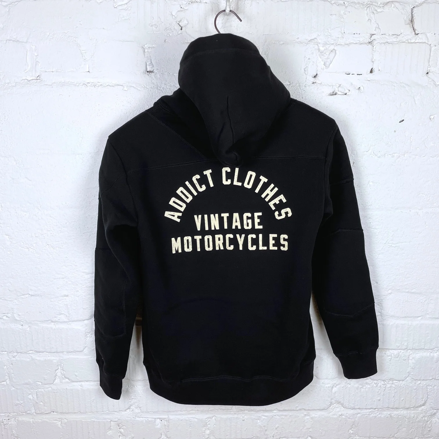 addict clothes | acv-swp02 heavy weight padded hoodie black