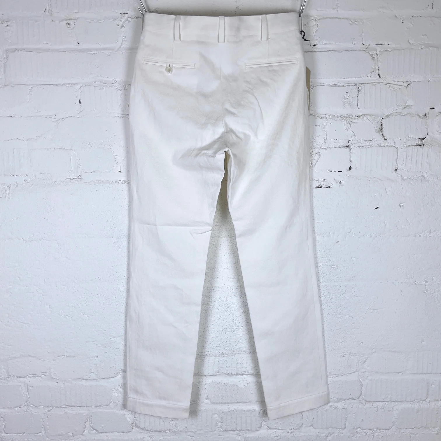 addict clothes | acv-tr01cl heavy linen trousers white - Image 4