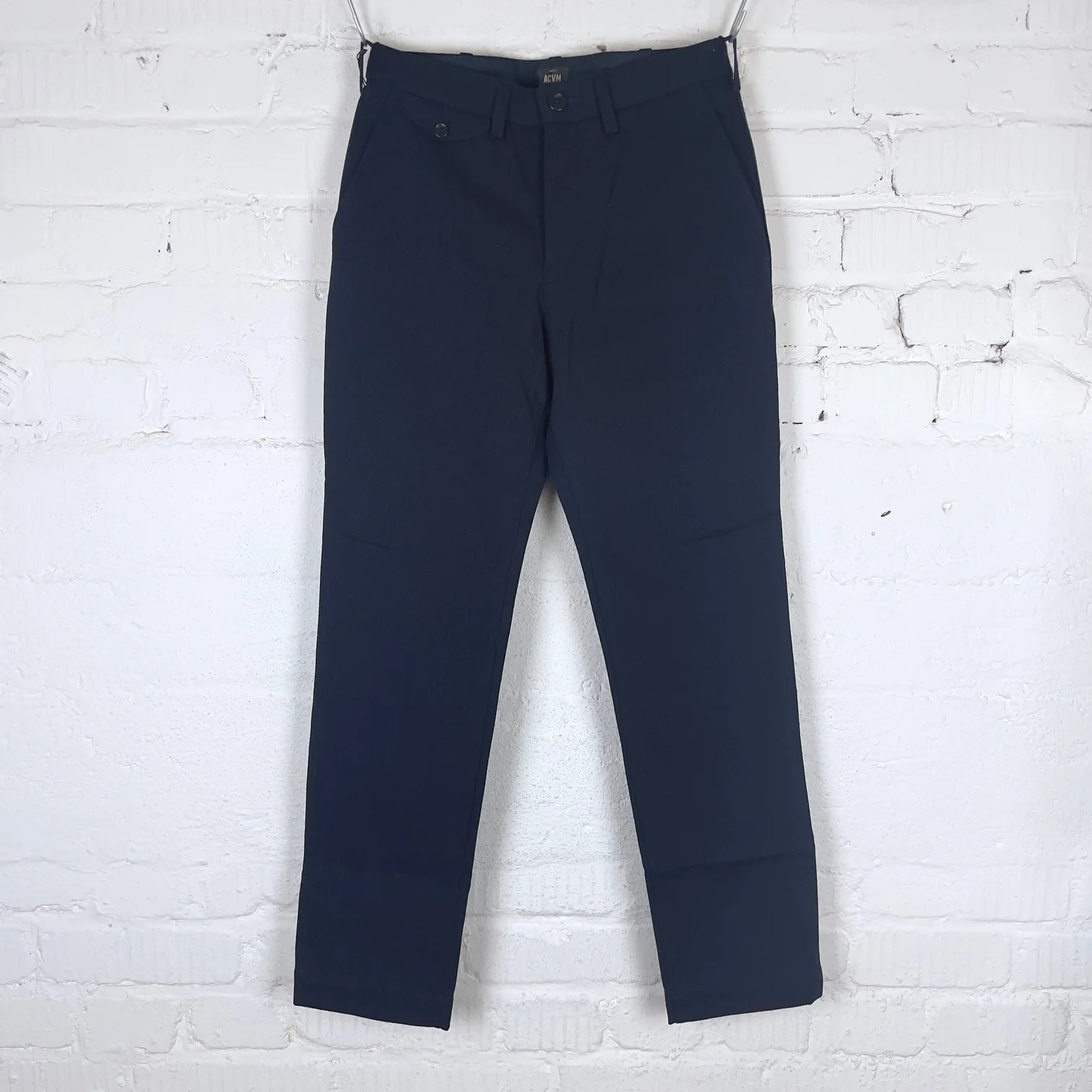 addict clothes | acv-tr01cw cotton wool work trousers - navy