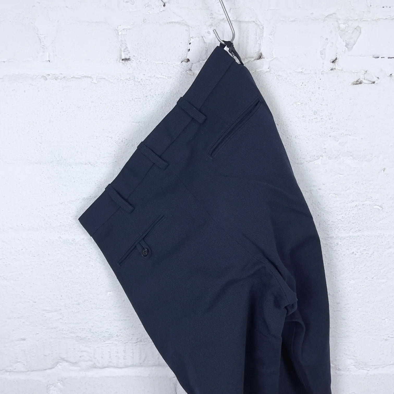 addict clothes | acv-tr01cw cotton wool work trousers - navy - Image 4