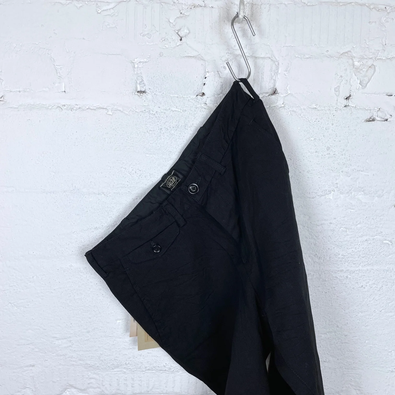 addict clothes | acv-tr01fc denim work trousers black