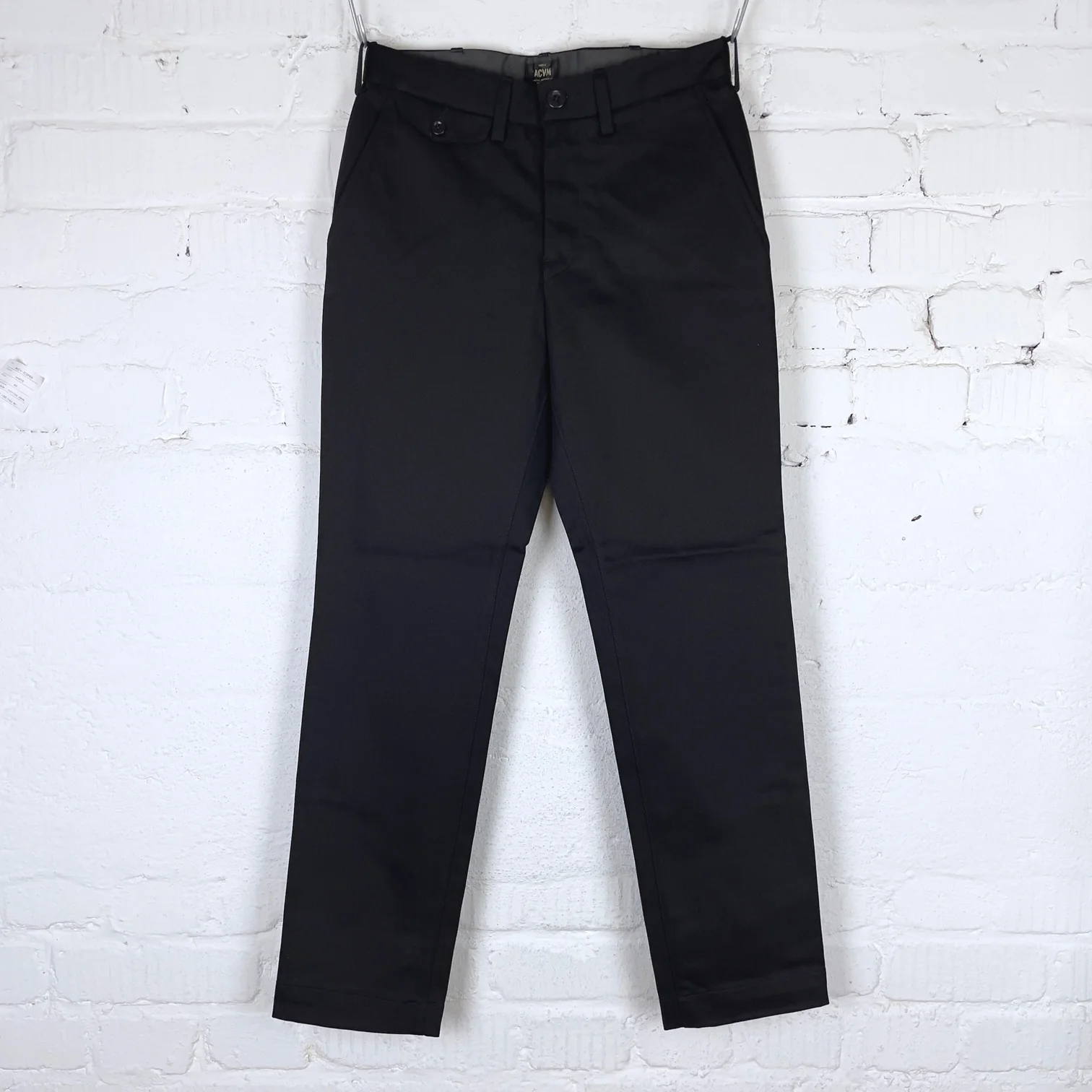 addict clothes | acv-tr01kt katsuragi cotton work trousers - black