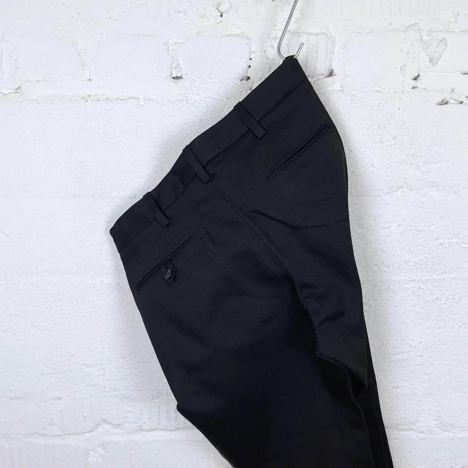 addict clothes | acv-tr01kt katsuragi cotton work trousers - black - Image 8