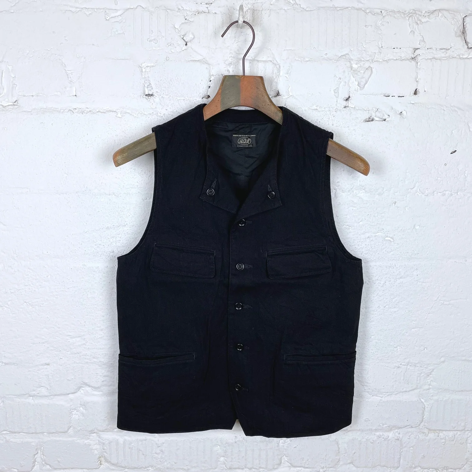 addict clothes | acv-wct01fc 4pockets denim waistcoat