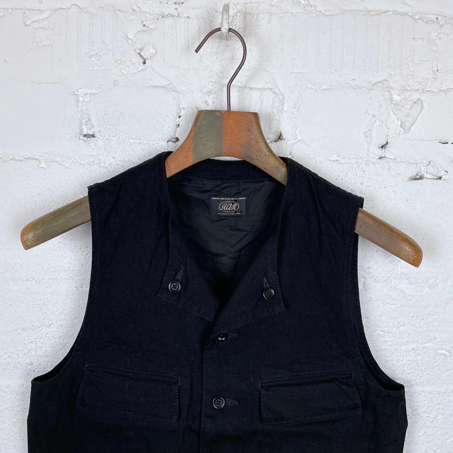 addict clothes | acv-wct01fc 4pockets denim waistcoat - Image 5