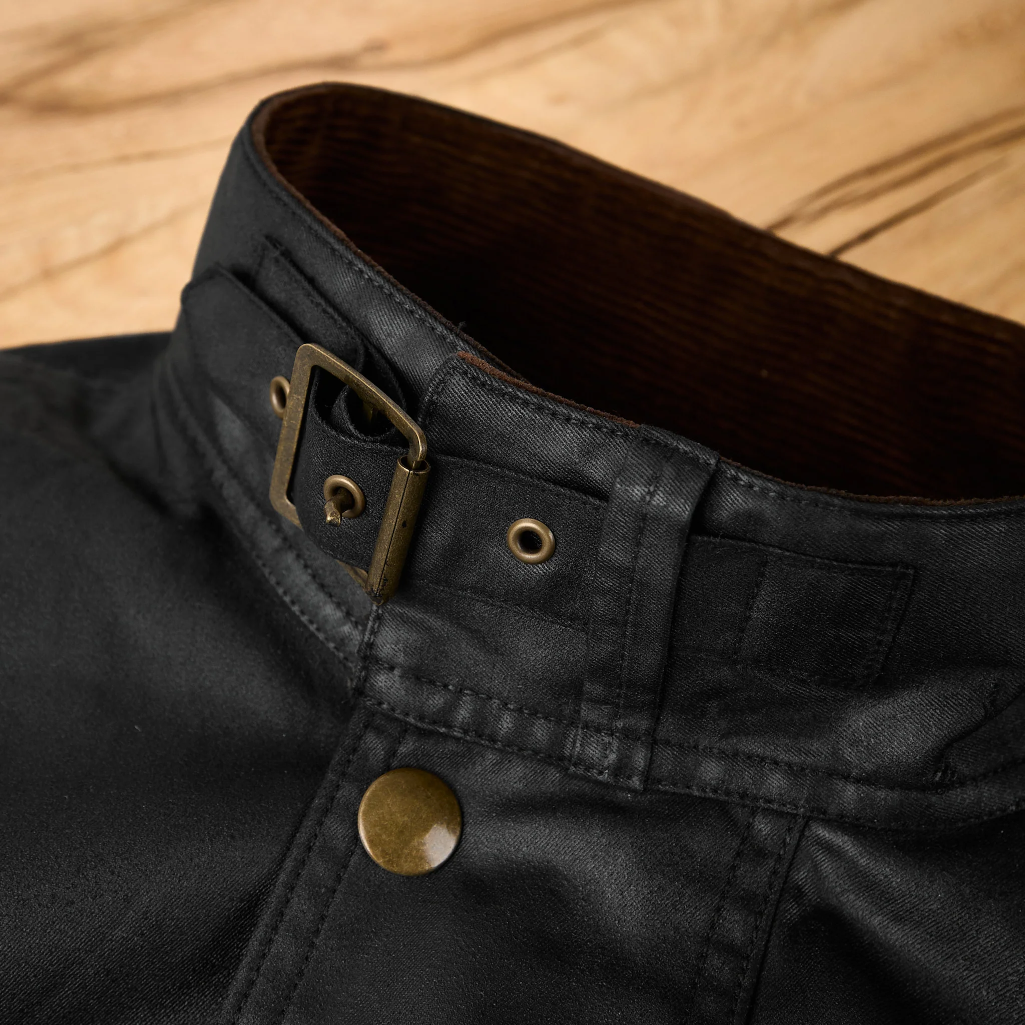 addict clothes | acv-wx02 waxed cotton bmc jacket black - Image 3