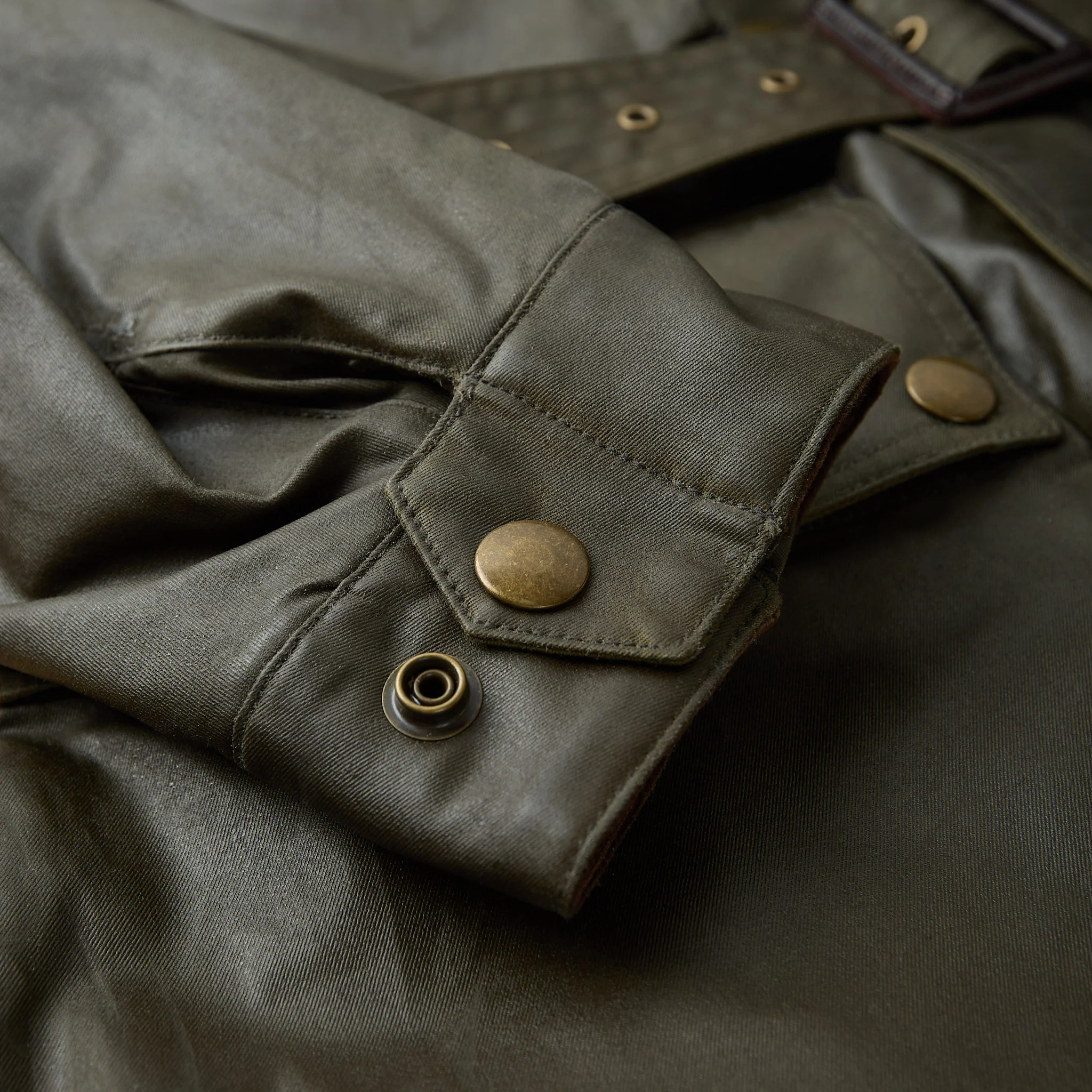 addict clothes | acv-wx02 waxed cotton bmc jacket olive - Image 5