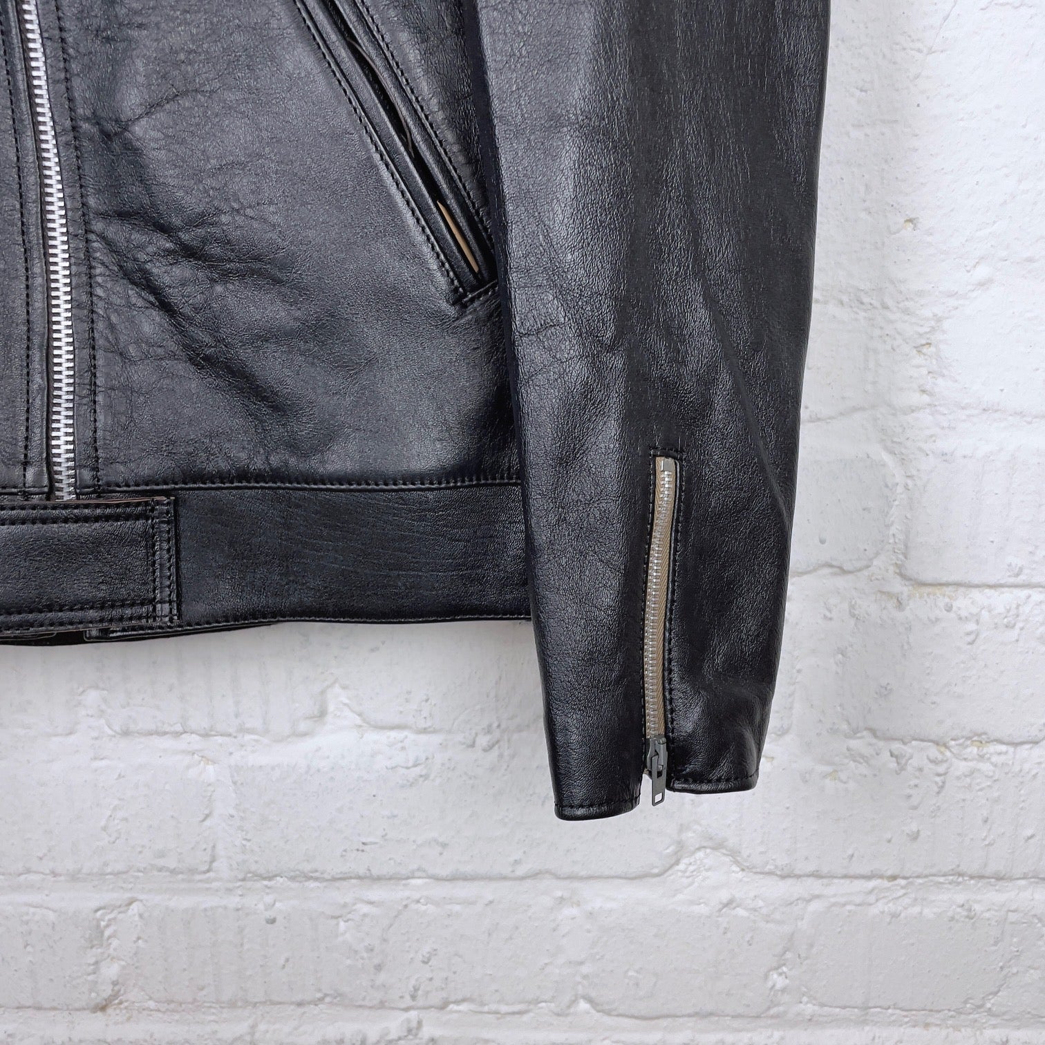 addict clothes | ad-01 center-zip jacket (sheep) black - Image 5