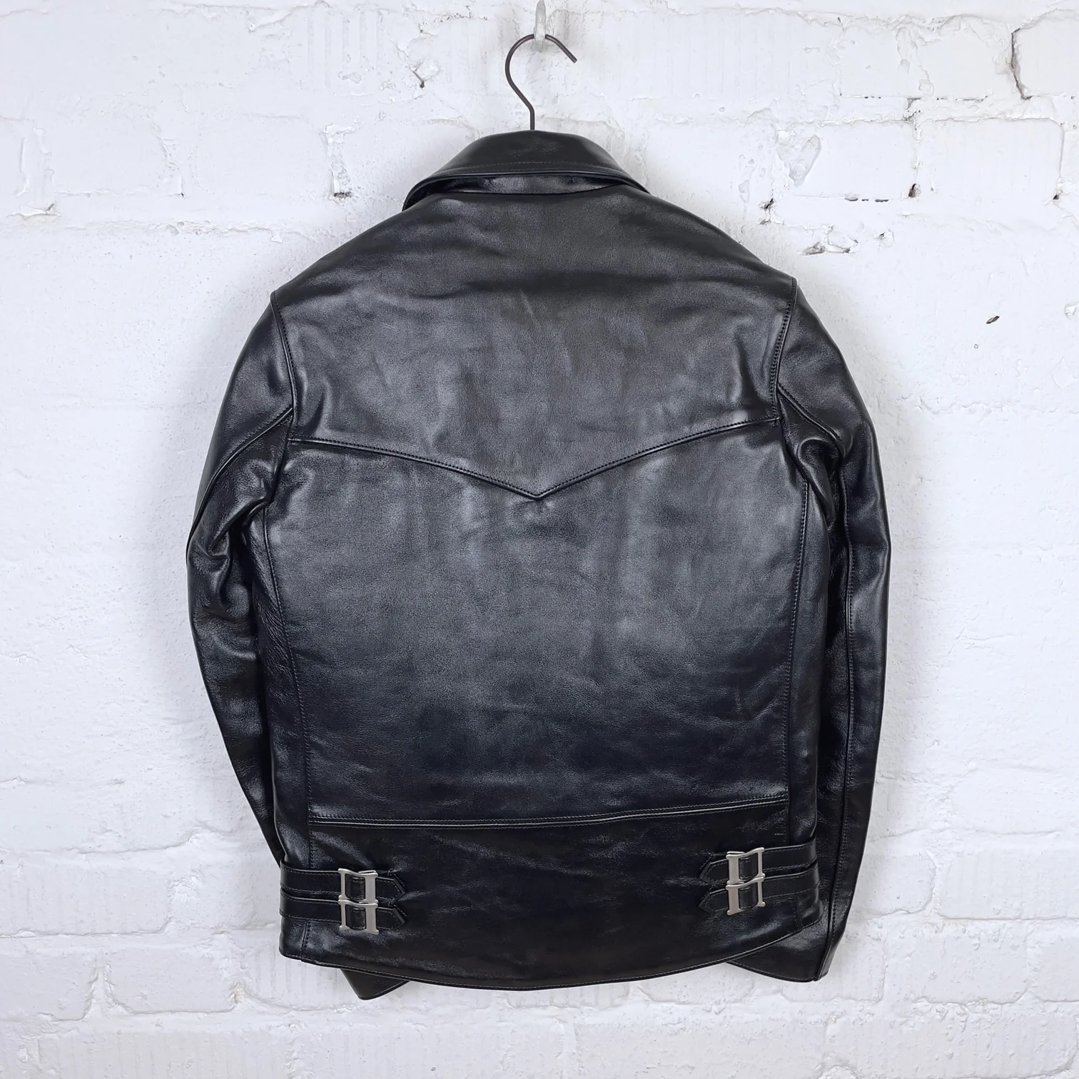 addict clothes | ad-02l double riders jacket (horse) black - Image 6