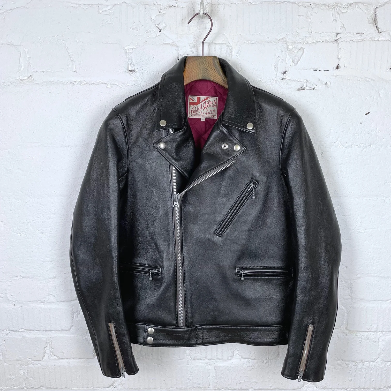 addict clothes | ad-03 british asymmetry jacket (black sheep)