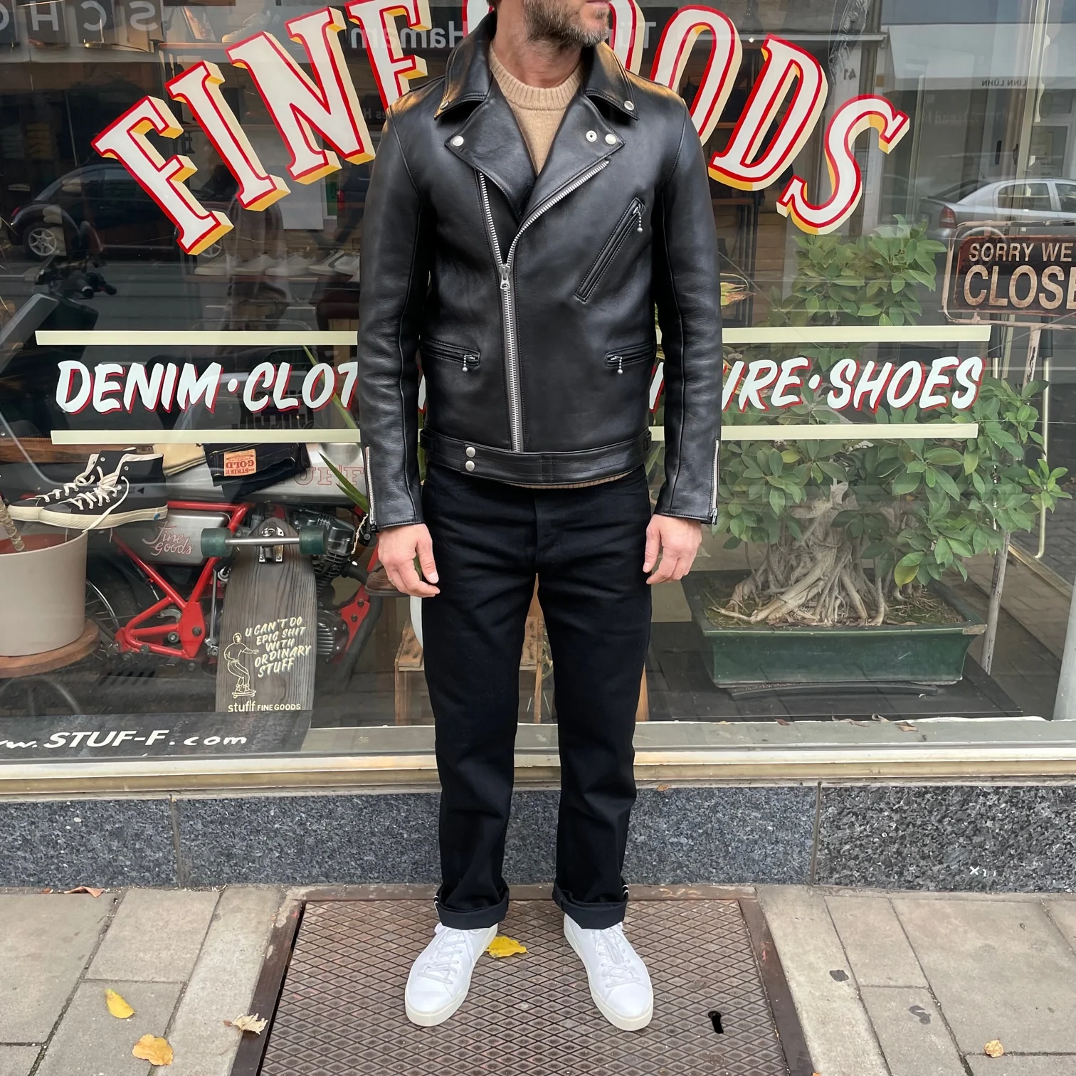 addict clothes | ad-03 british asymmetry jacket (black sheep) - Image 4