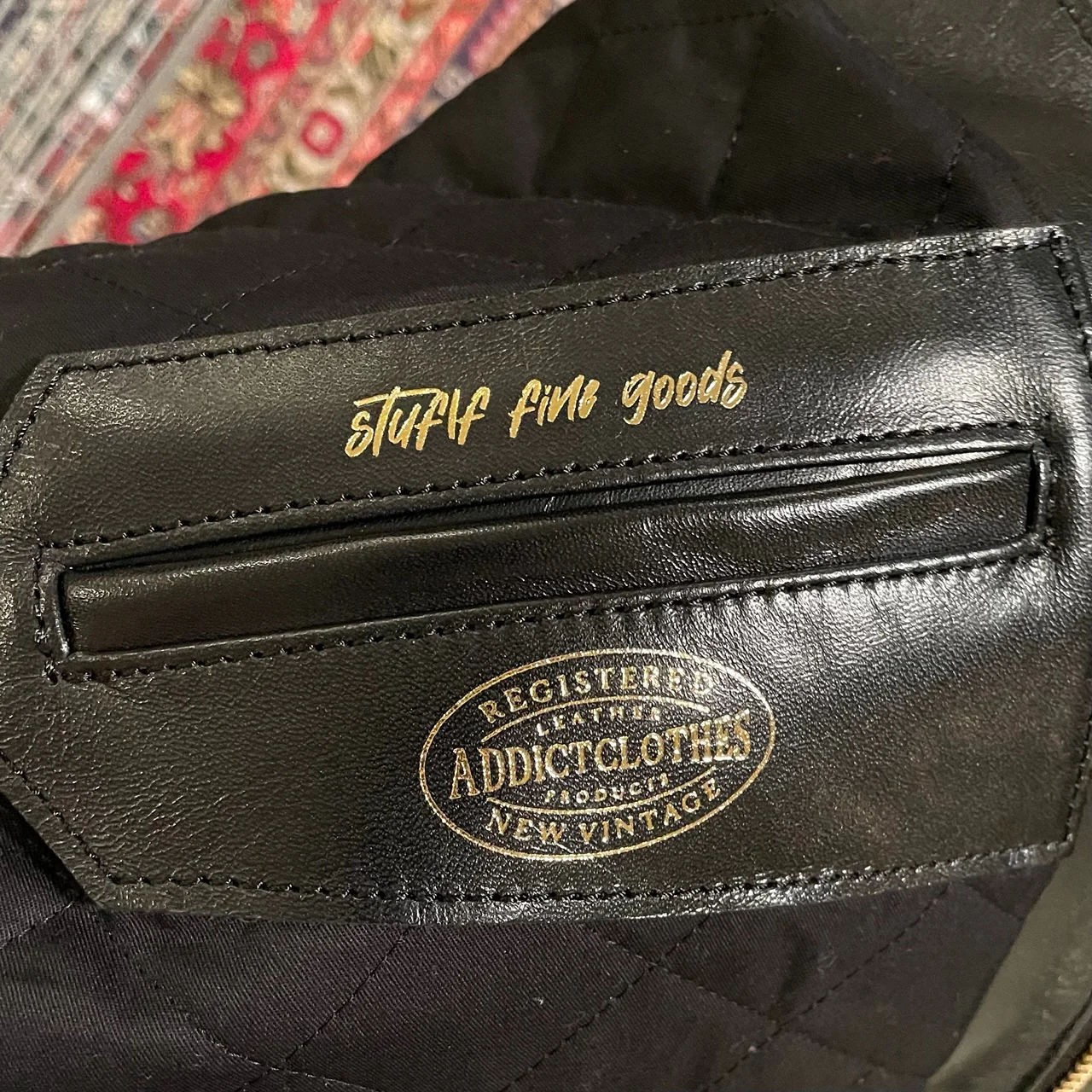 addict clothes x stuf|f | ad-st01 horsehide 1940s sports jacket - Image 14