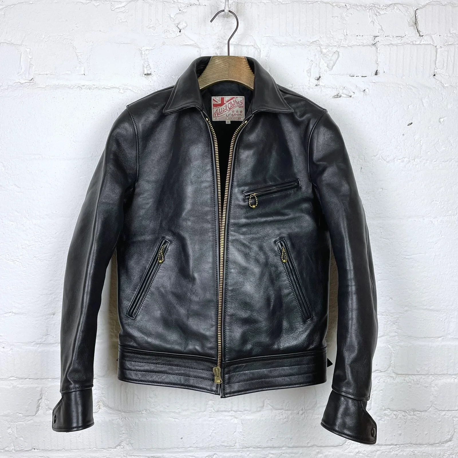 addict clothes x stuf|f | ad-st01 horsehide 1940s sports jacket - Image 7