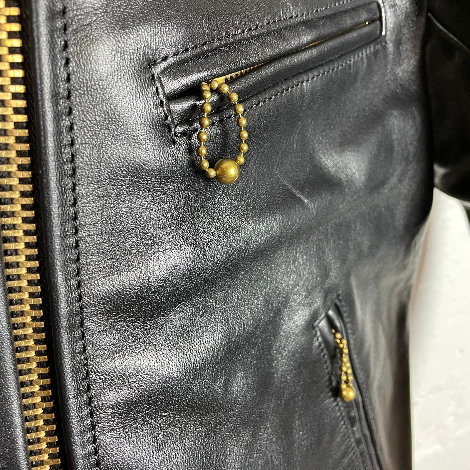 addict clothes x stuf|f | ad-st01 horsehide 1940s sports jacket - Image 8