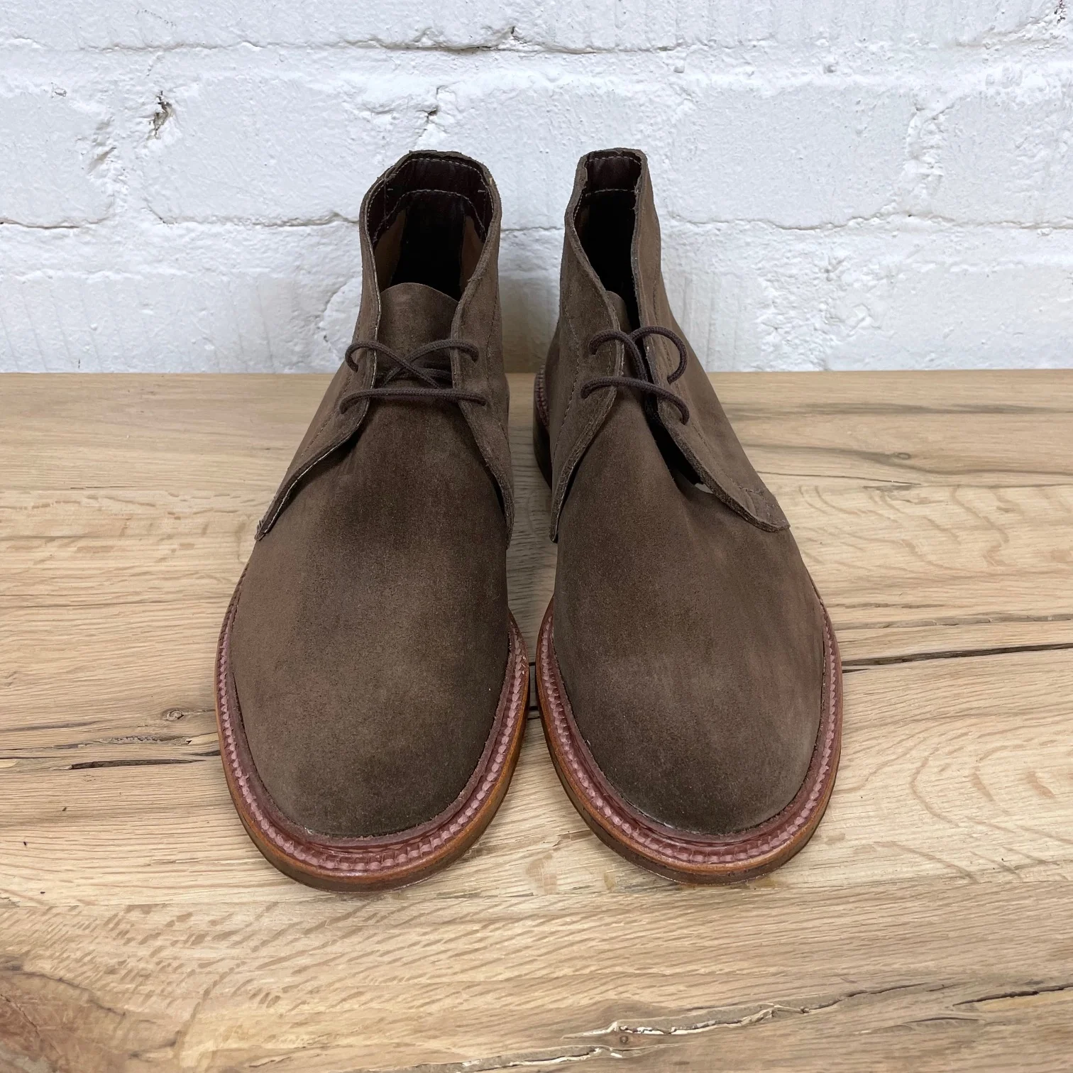 alden | 1492 unlined chukka dark brown suede - Image 3