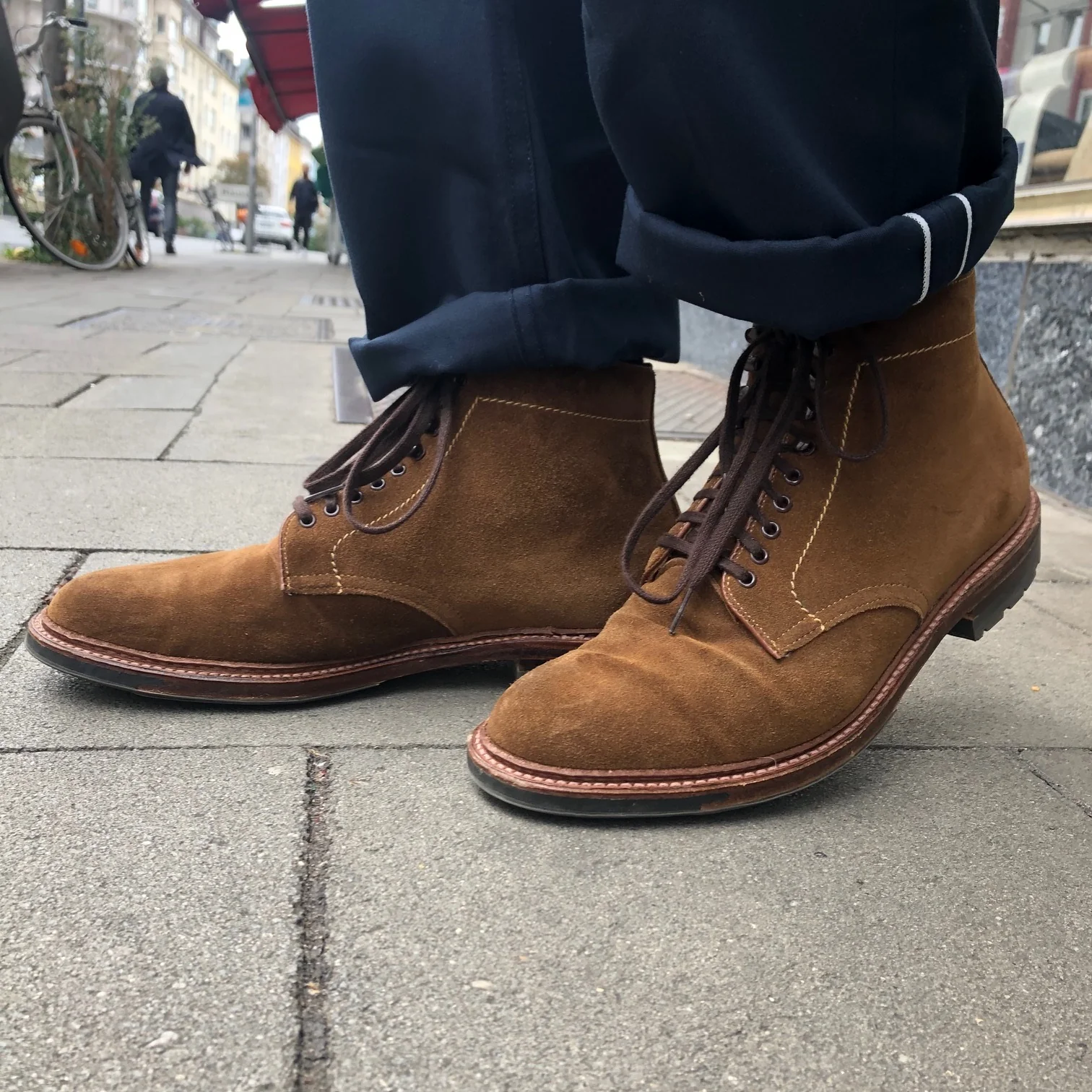 alden | 4511hc plain toe boot in snuff suede - Image 6