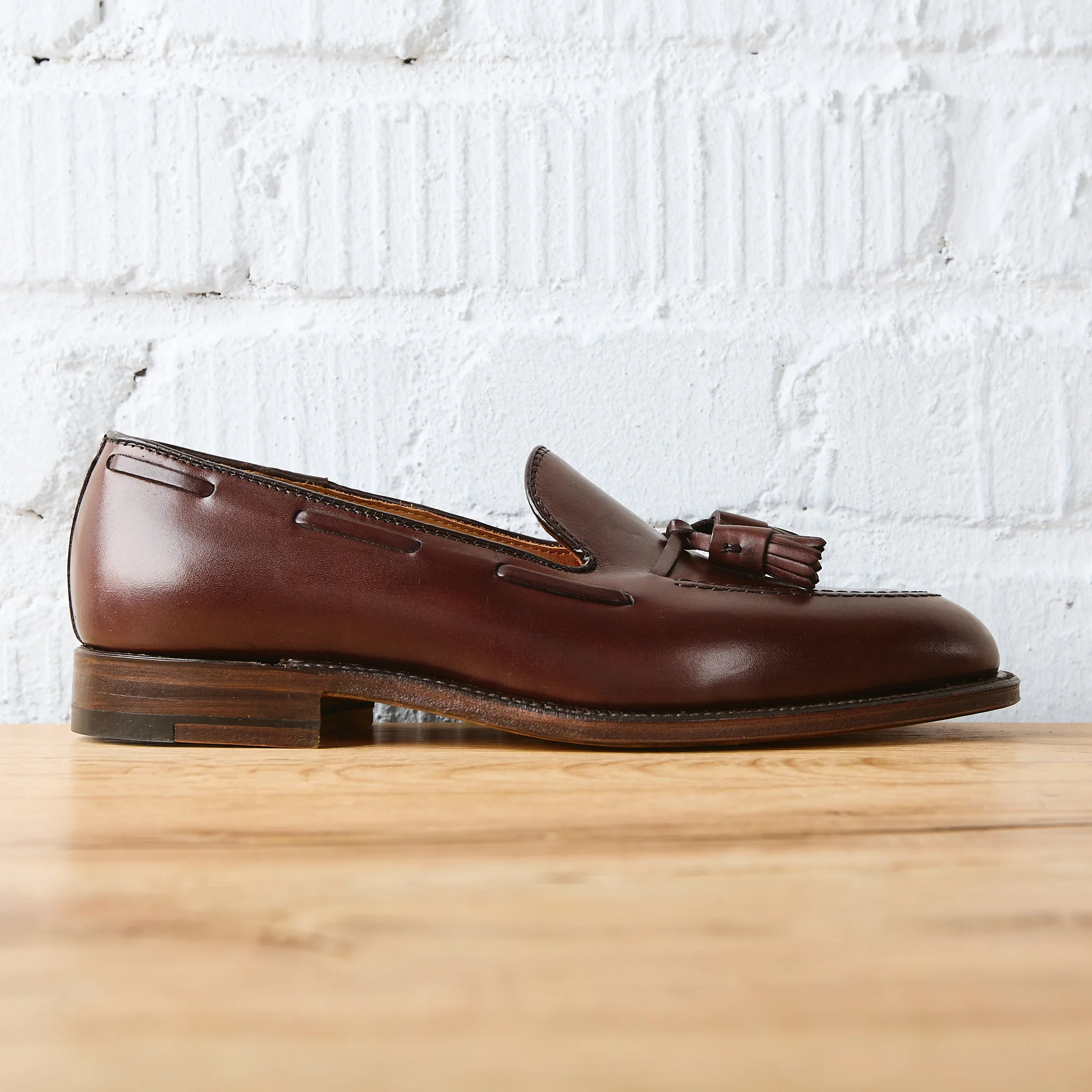 alden | 561 tassel loafer dark brown calfskin