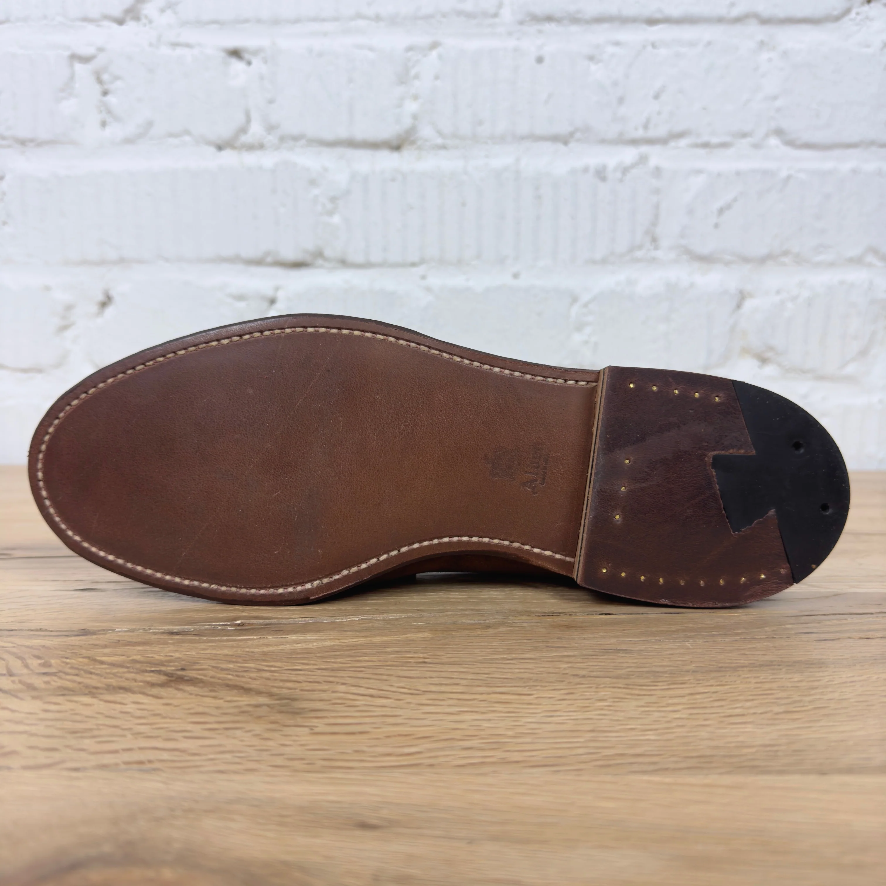 alden | 5735f unlined penny loafer in snuff suede - Image 6