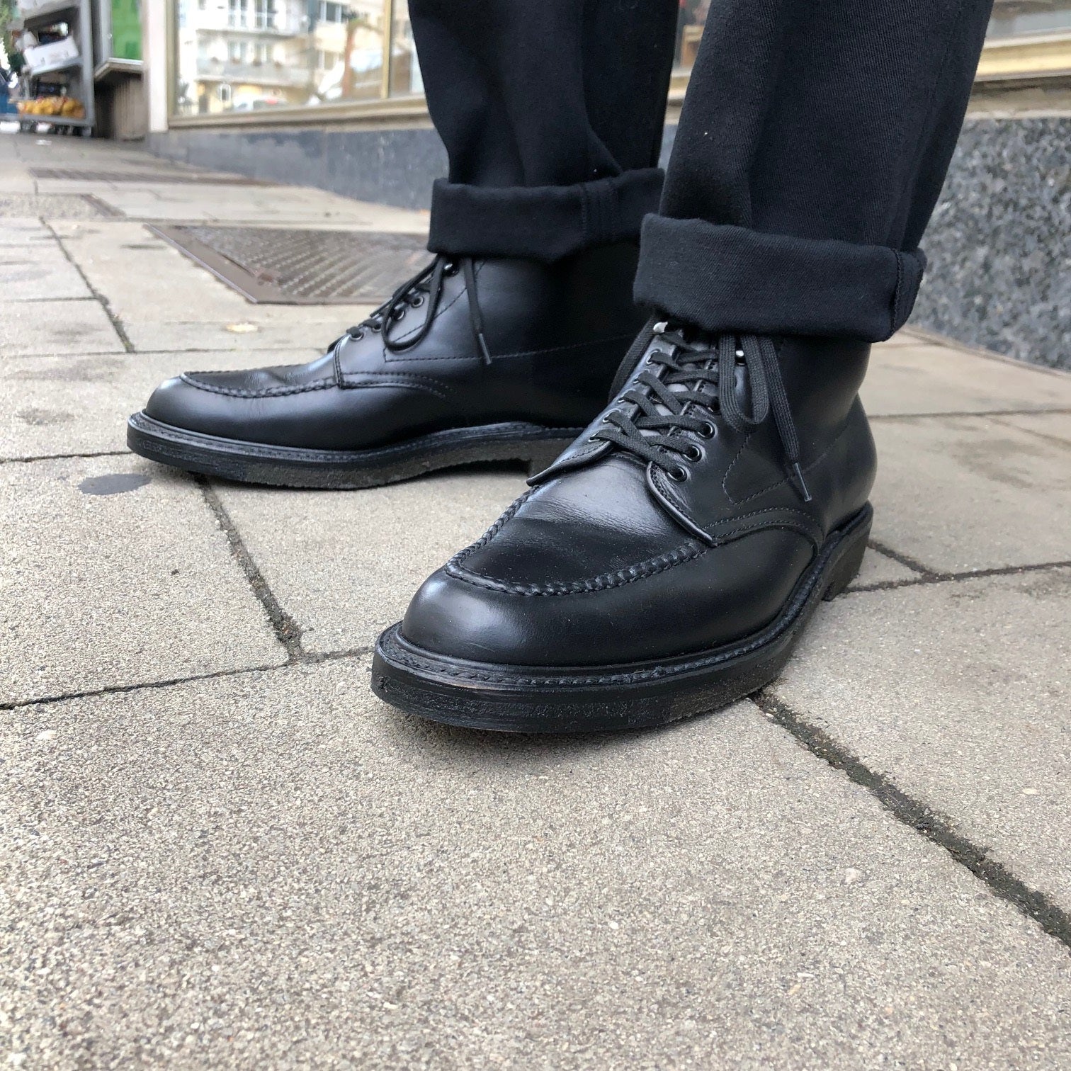 alden x stuf|f | all-black indy boot barrie last - Image 7