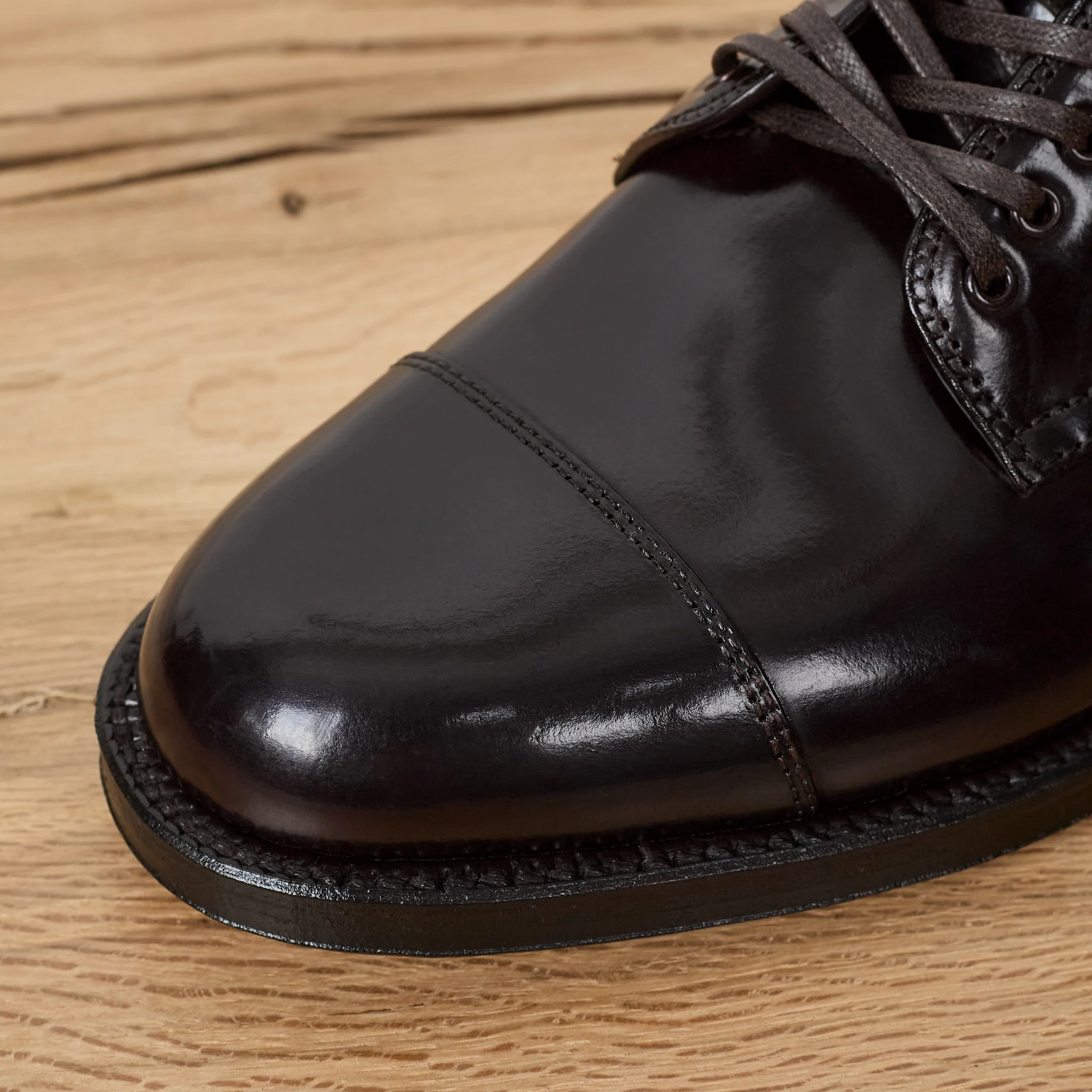 alden x stuf|f | m1803h color 8 shell cordovan cap toe boot - Image 8
