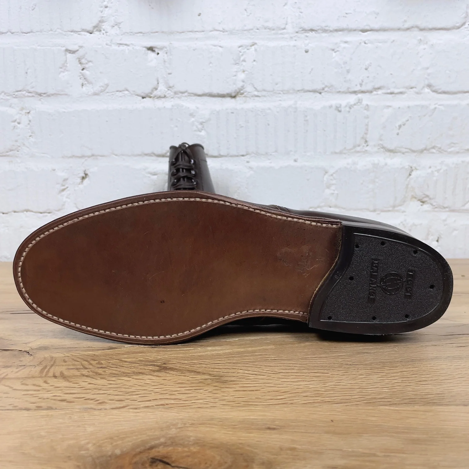 alden x stuf|f | 45162h navy blucher moc toe boot brown cxl - Image 4