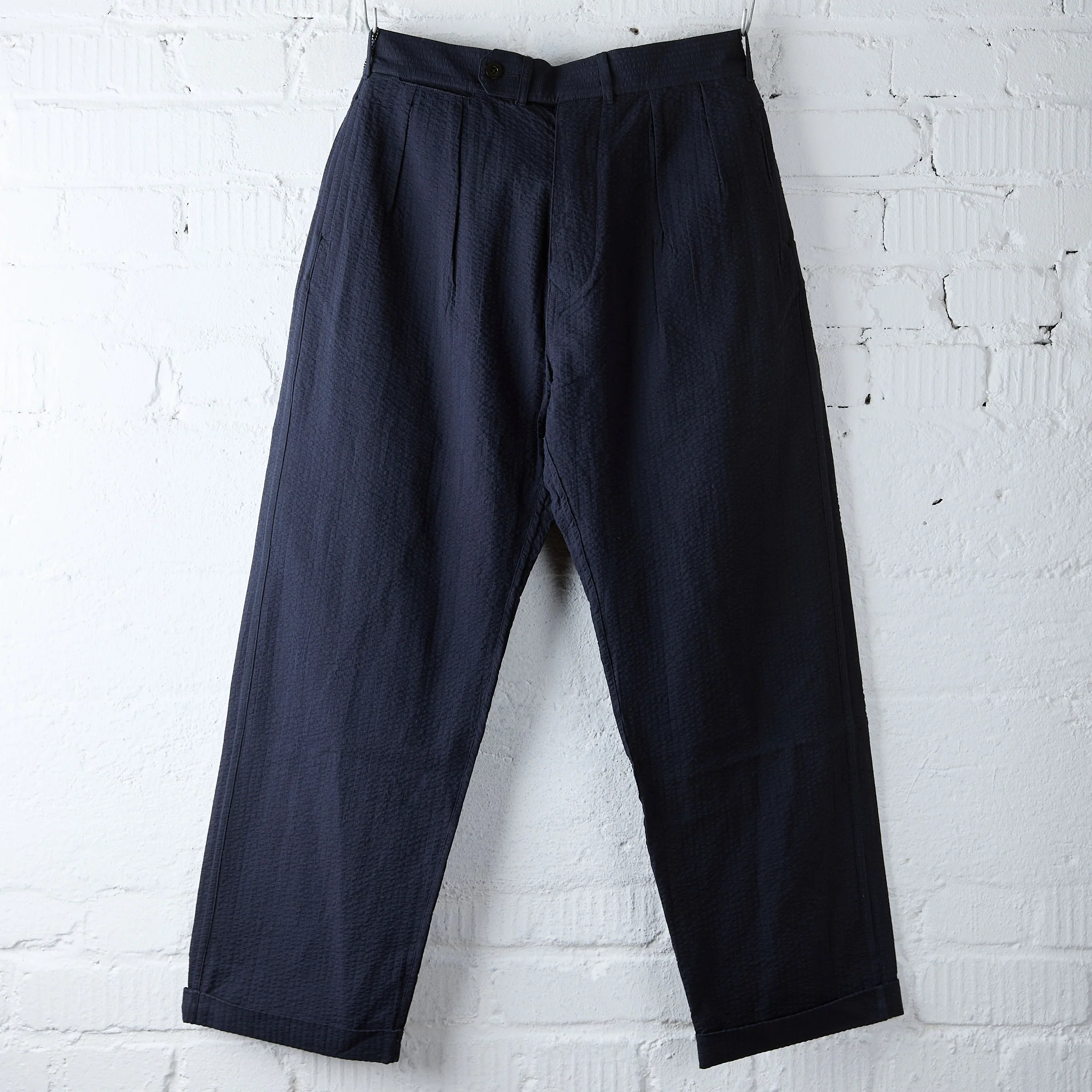 allevol | brunel trouser seersucker navy