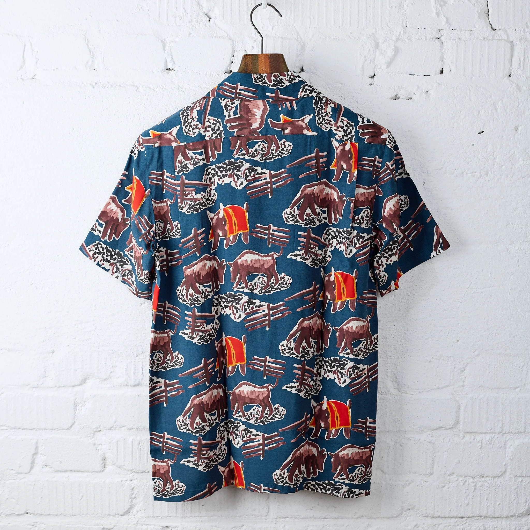 aloha blossom | bull fight short sleeve navy - Image 3
