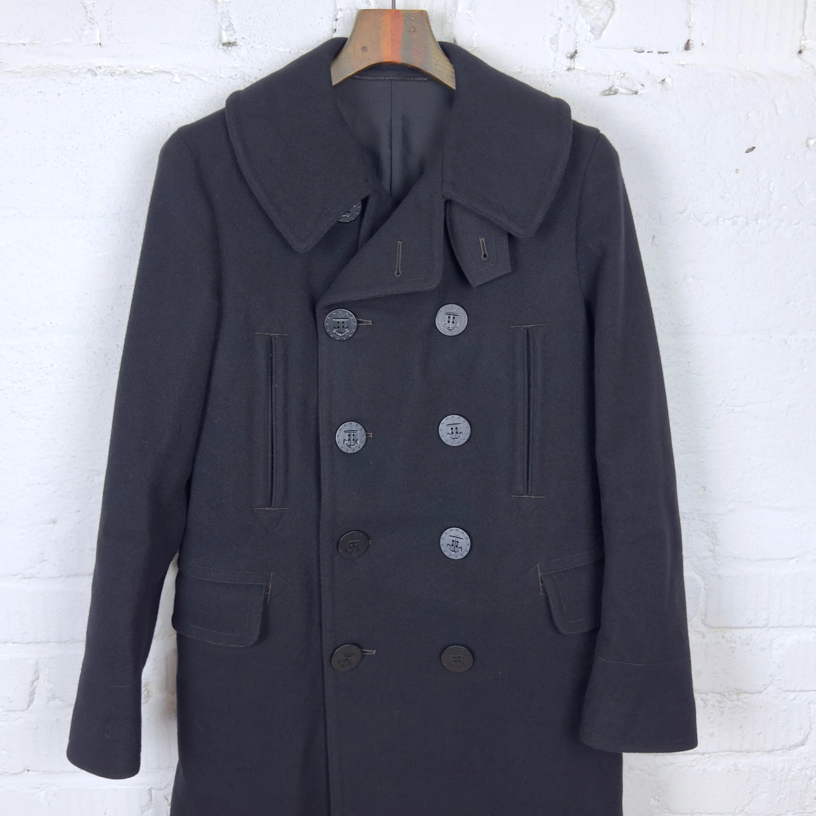 anatomica | pea coat long navy - Image 6