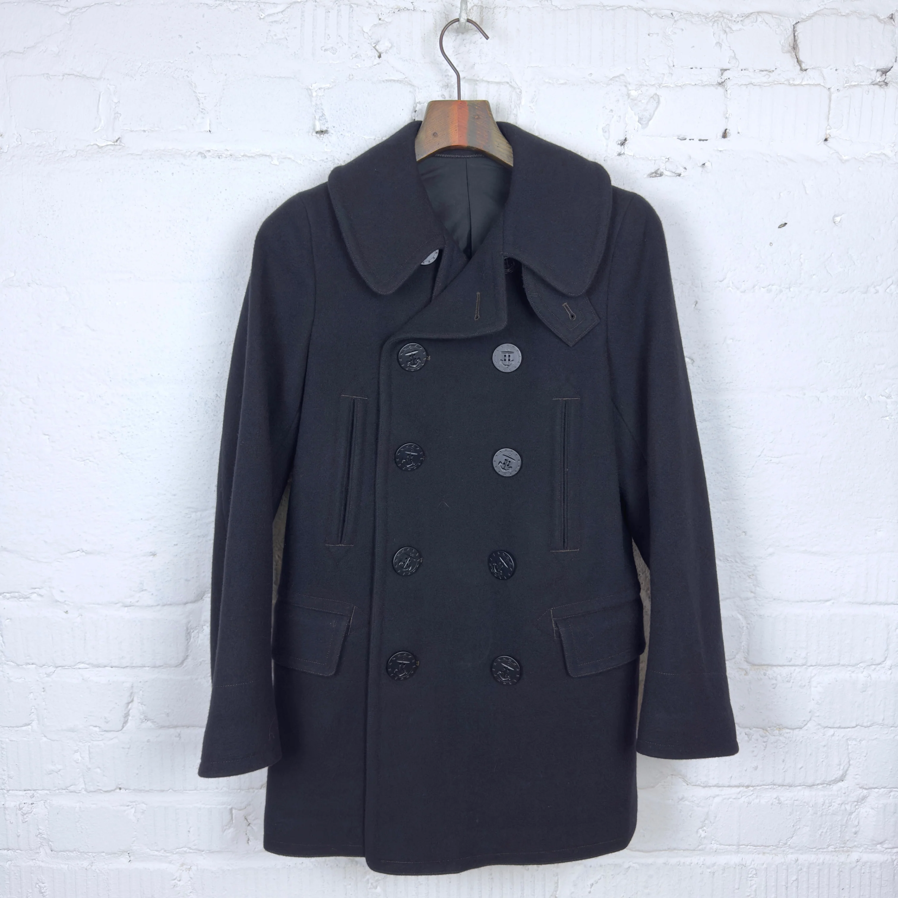 anatomica | pea coat navy