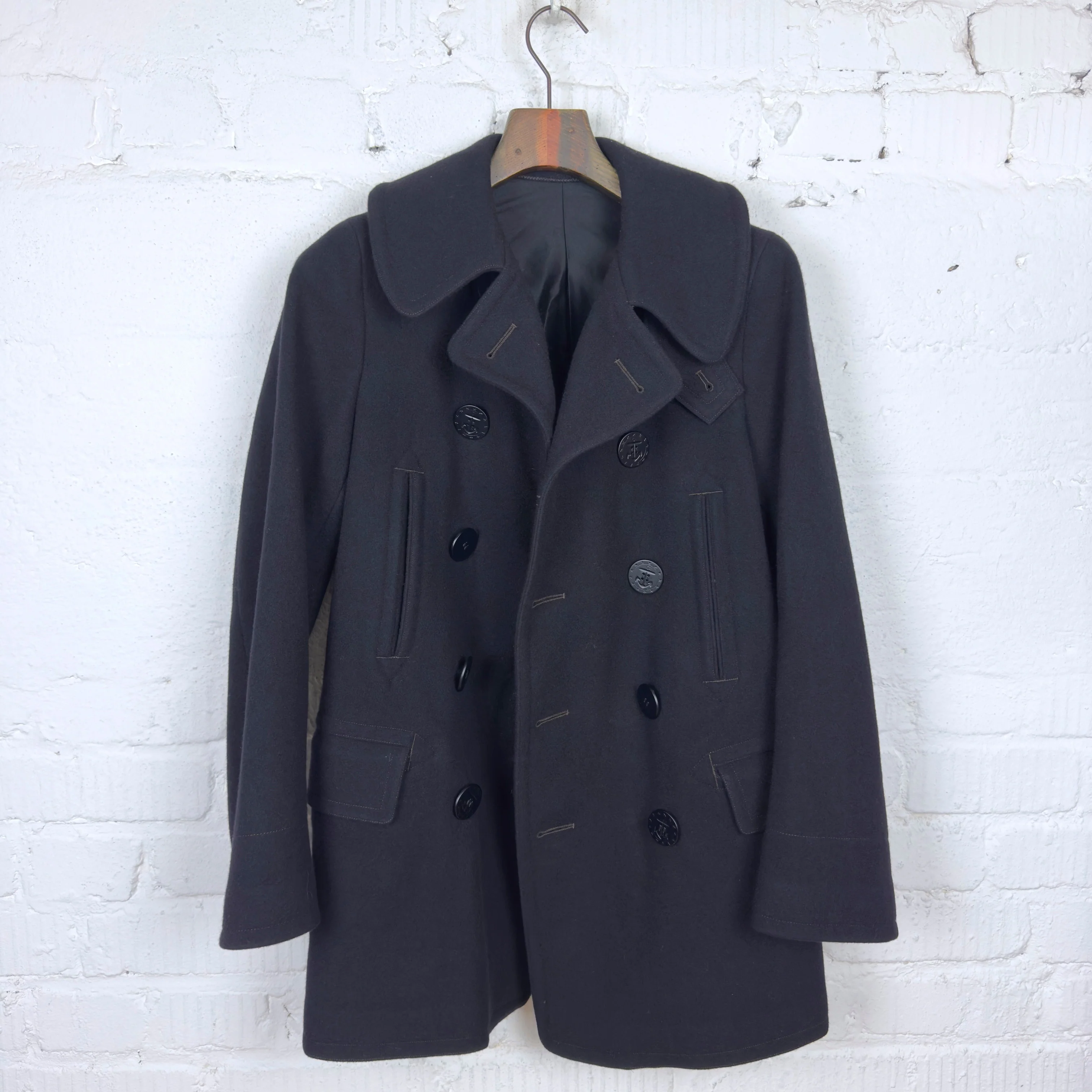 anatomica | pea coat navy - Image 4