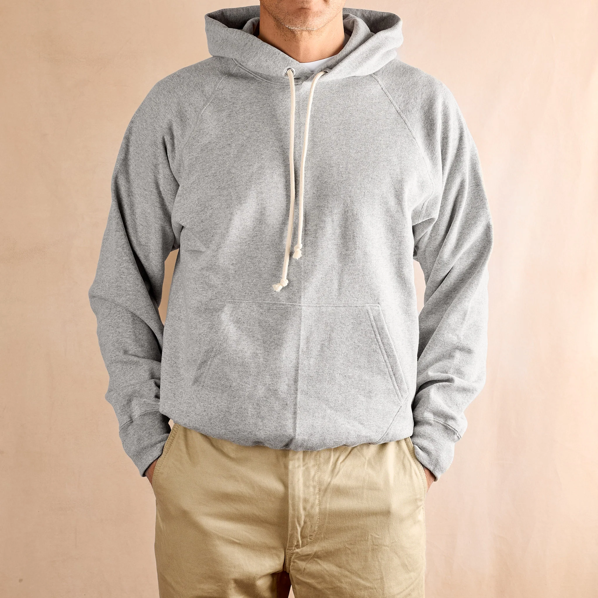 anatomica | raglan sweatshirt parka grey - Image 2