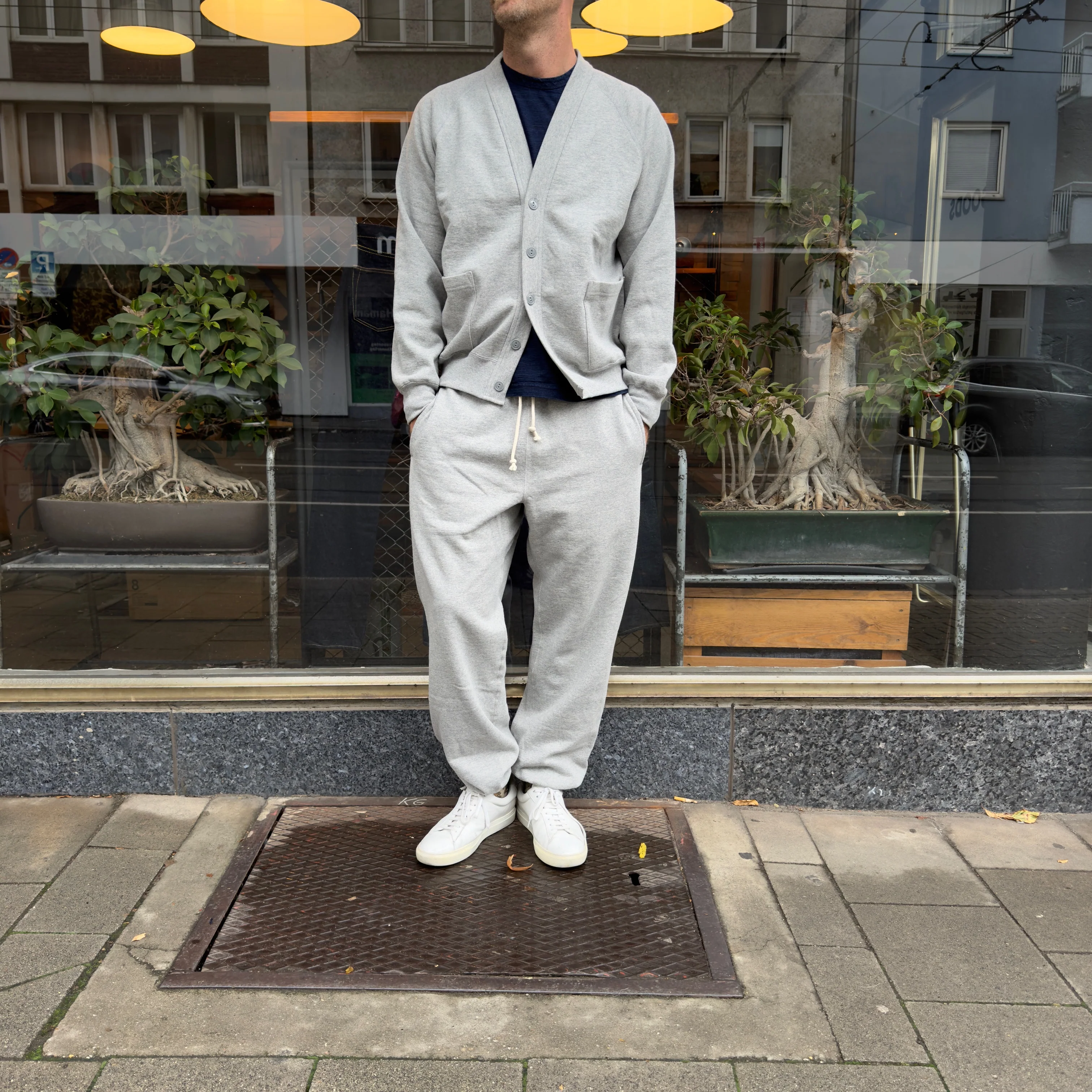 anatomica | sweat raglan cardigan grey - Image 3