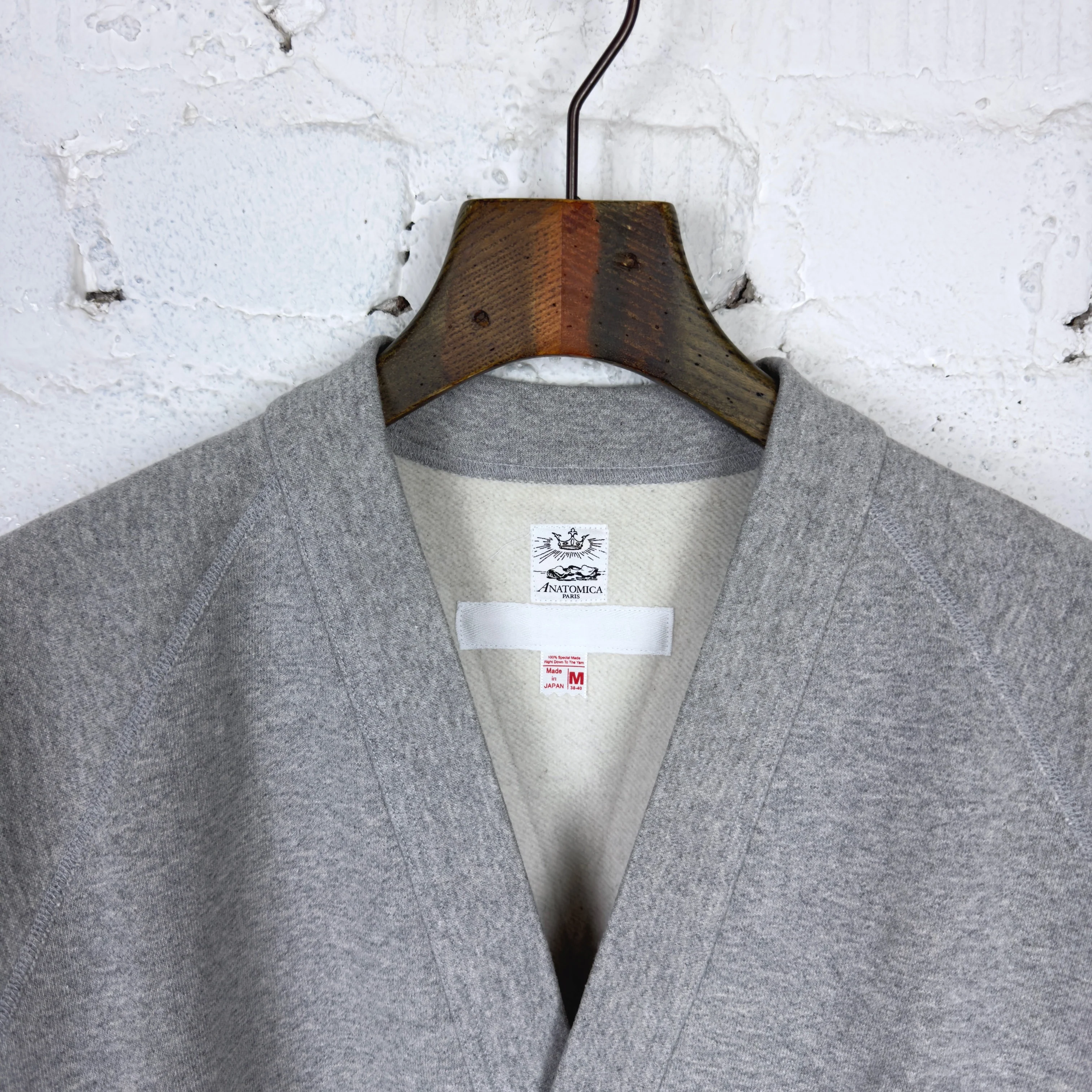 anatomica | sweat raglan cardigan grey - Image 4